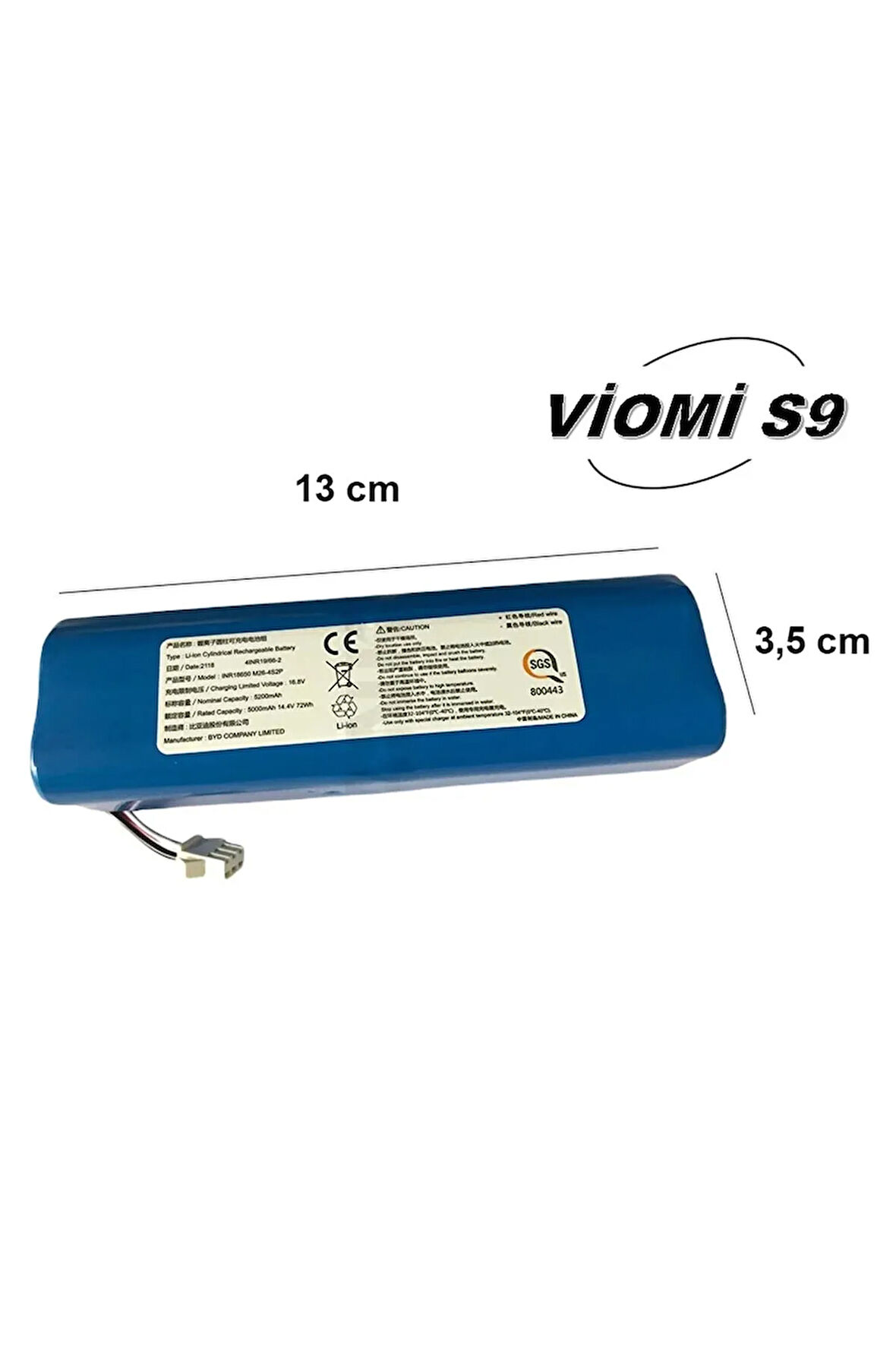 Viomi D800 Uyumlu Robot Süpürge Batarya 14.8v 5200 Mah Li-ion Pil Batarya