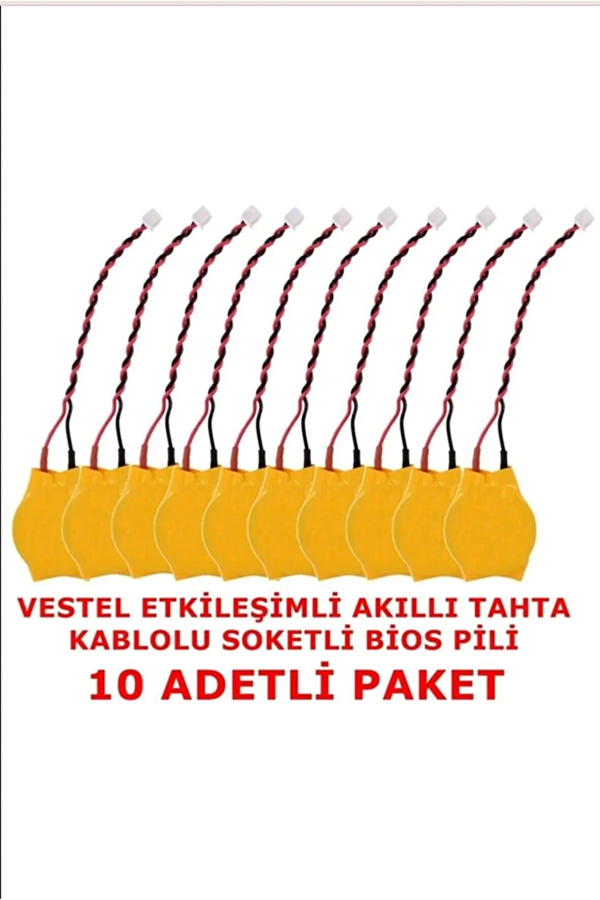Vestel Faz-2 Akıllı Tahta Kablolu Soketli Bios Pili 10 Adet