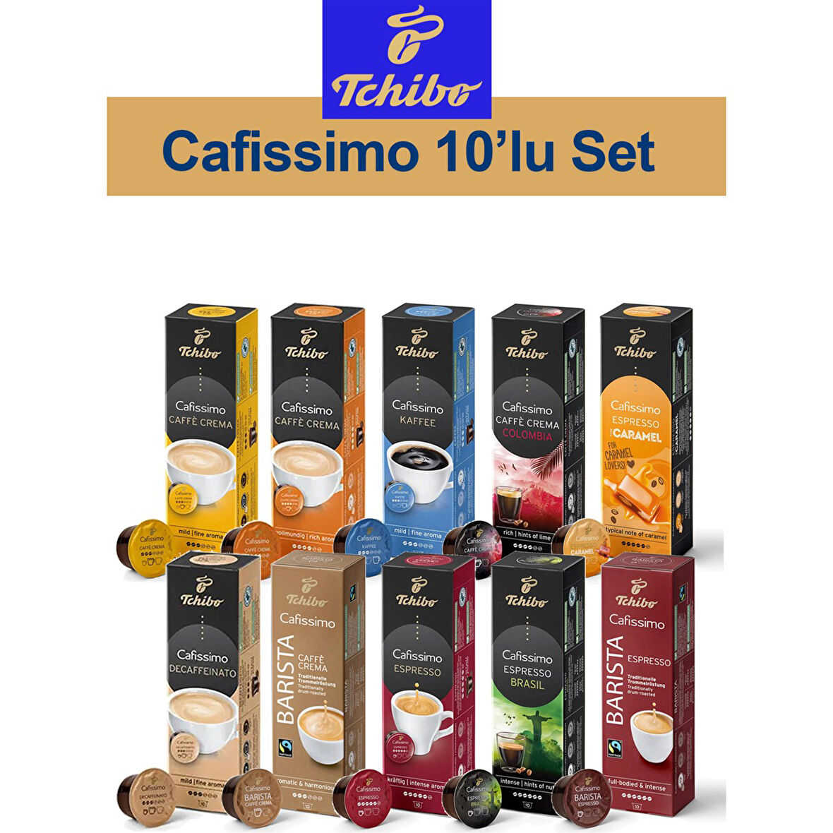 Tchibo Cafissimo 10'lu Kahve Tadım Seti 10X10