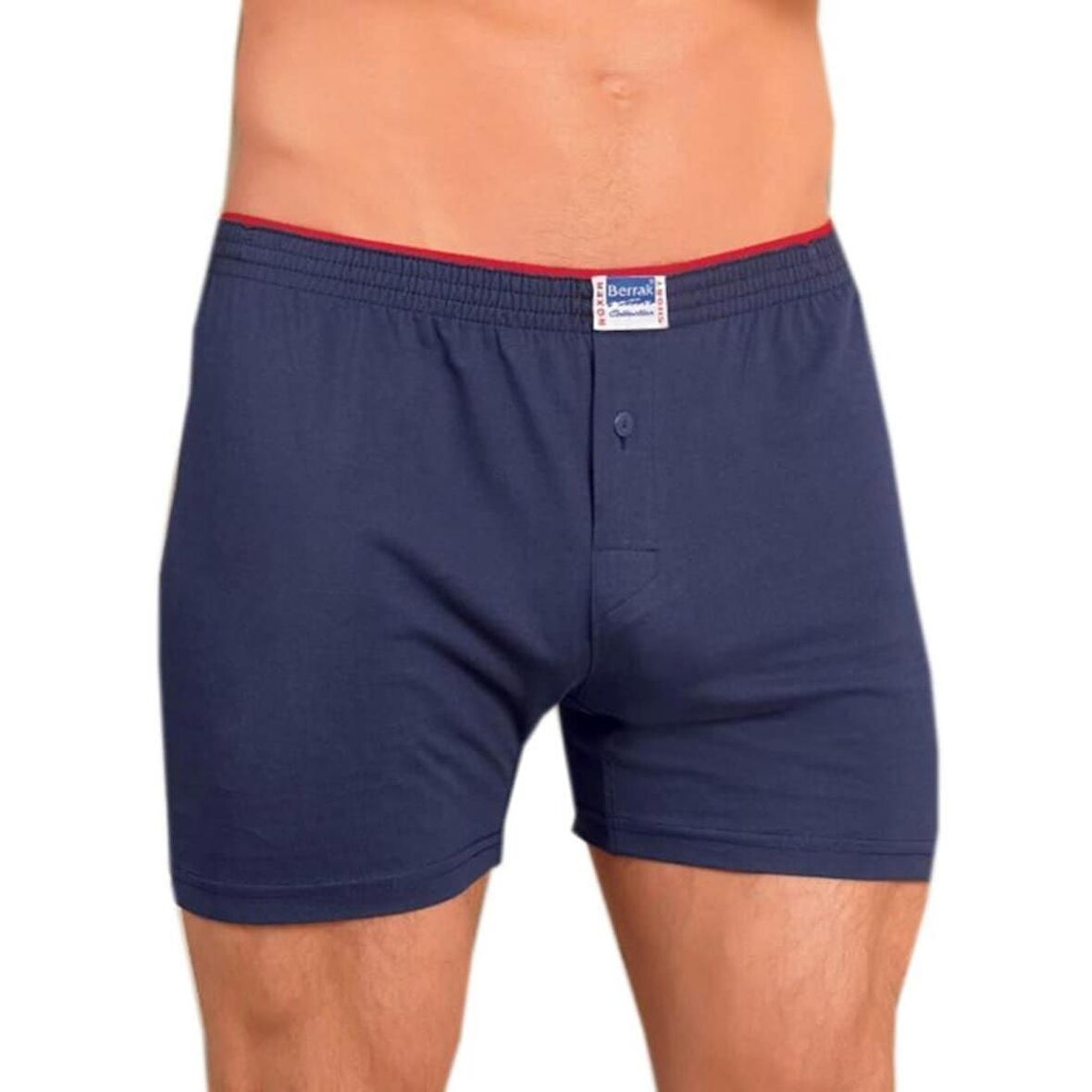 Berrak 3 Adet Lacivert Renk Penye Boxer