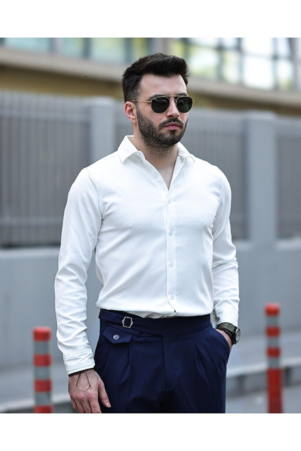 Likralı Slim Fit Gömlek