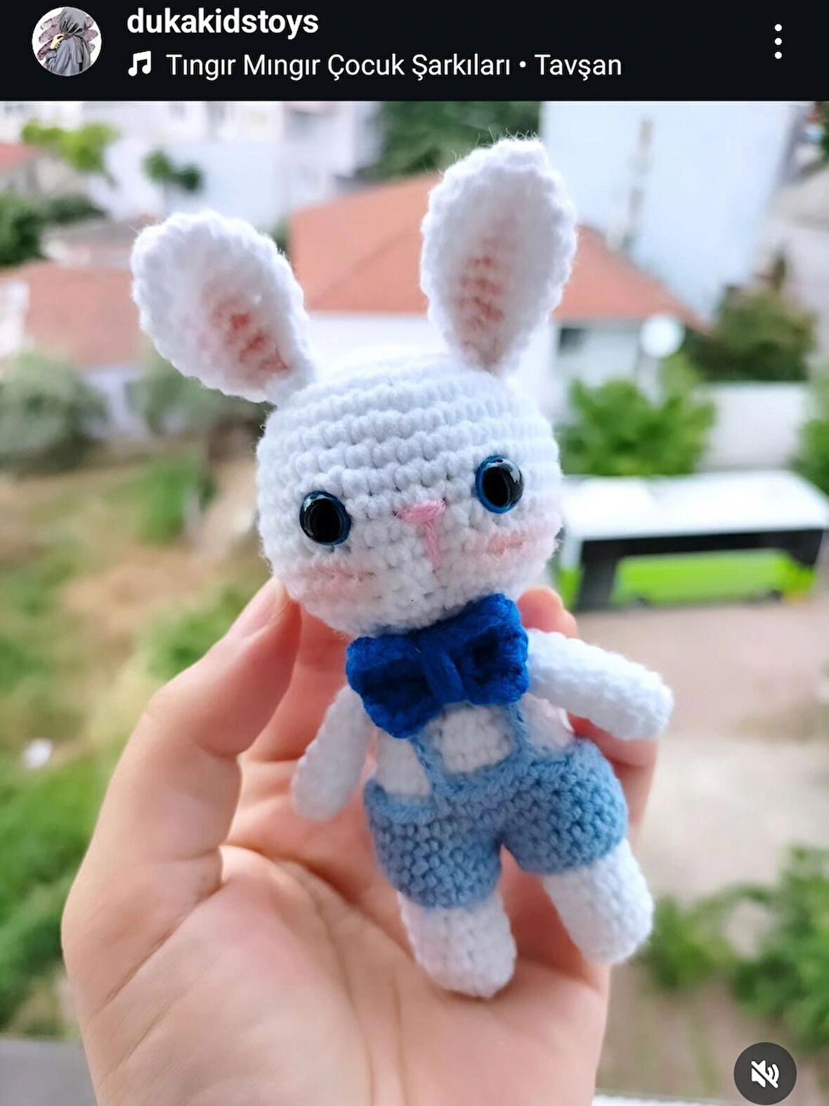Amigurumi minik beyaz tavşan anahtarlık aksesuar hediyelik 