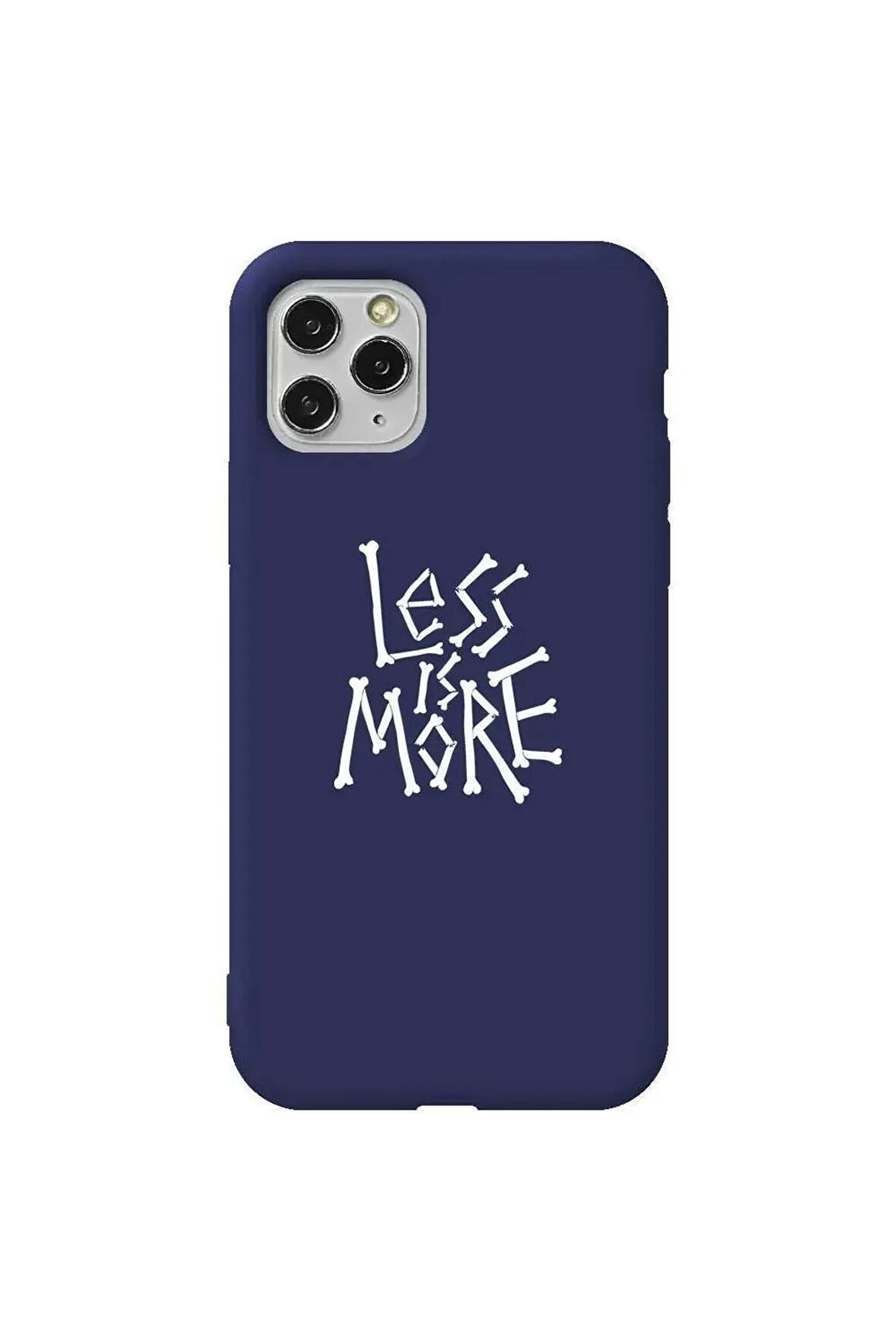 Iphone 11 Pro Max Uyumlu Lacivert Renkli Silikon Telefon Kilifi - Less Is More