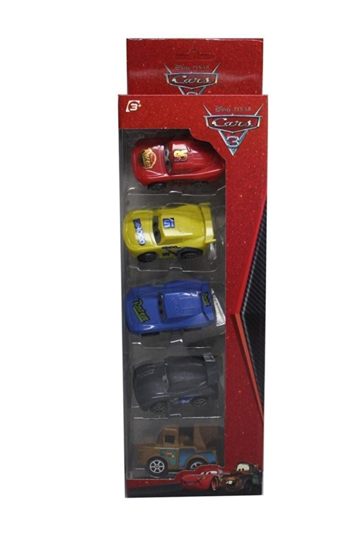 Kız Erkek Çocuk Eğlenceli Oyuncaklar Oyuncak Cars Arabalar 5 Li Araç Seti Plastik