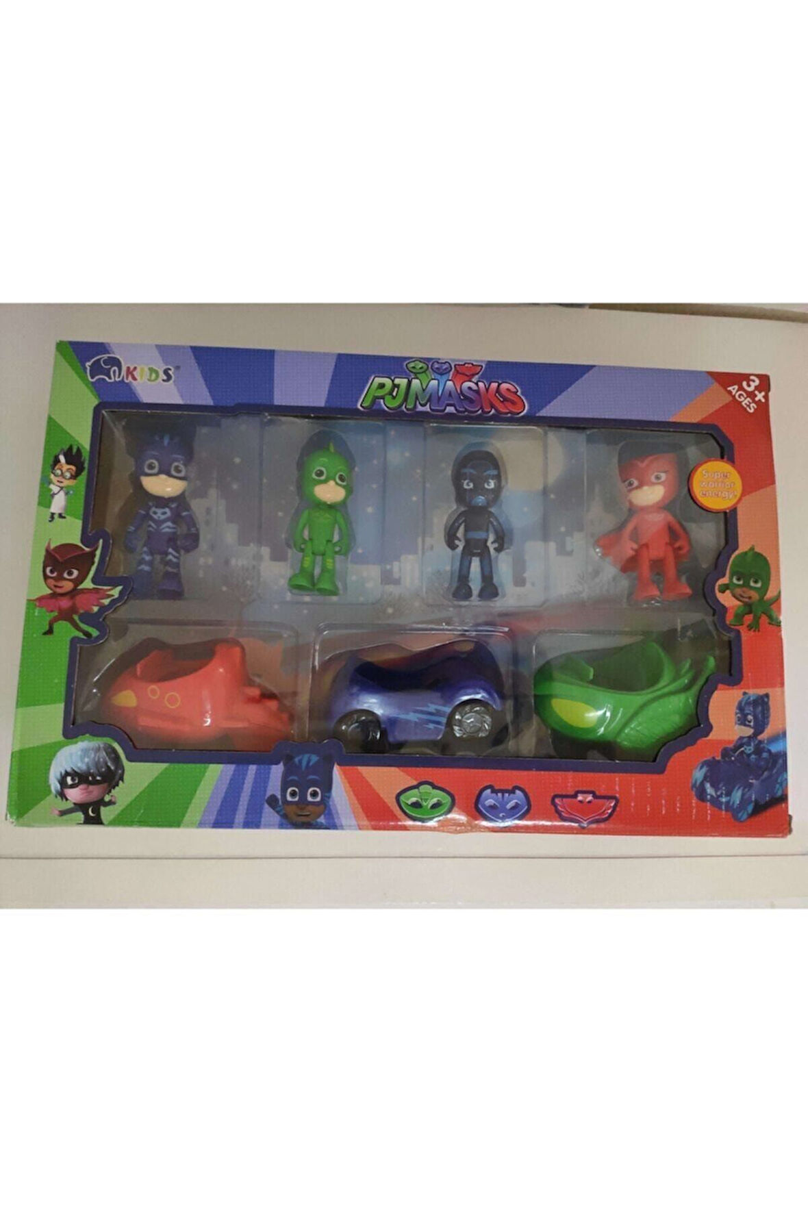 Kız Erkek Çocuk Eğlenceli Oyuncaklar Pjmasks Arabalı Pijamaskeliler Set