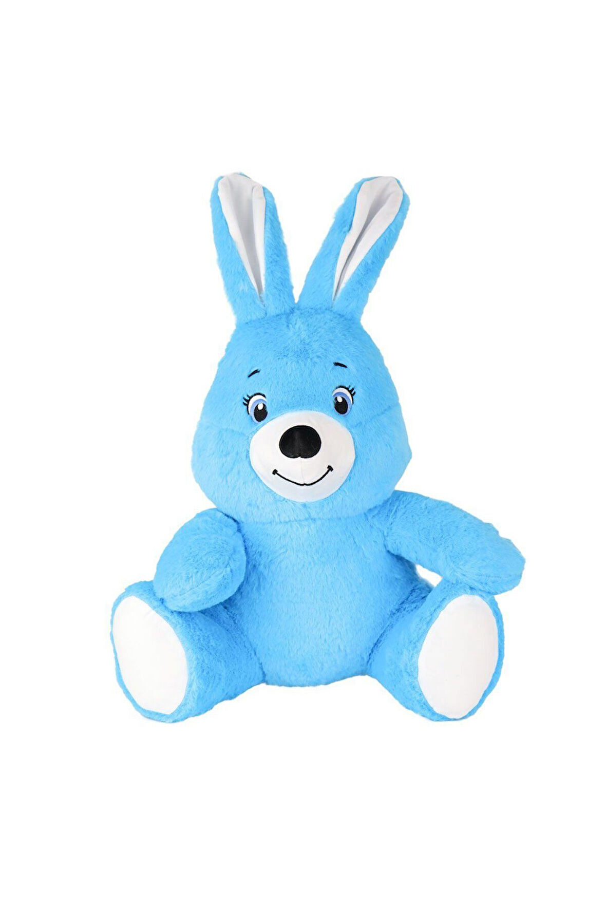 Kız Erkek Çocuk Oyuncak 5049 Mavi Gözlü Peluş Tavşan Kız Erkek Çocuk Oyuncak Eğitici Oyuncaklar