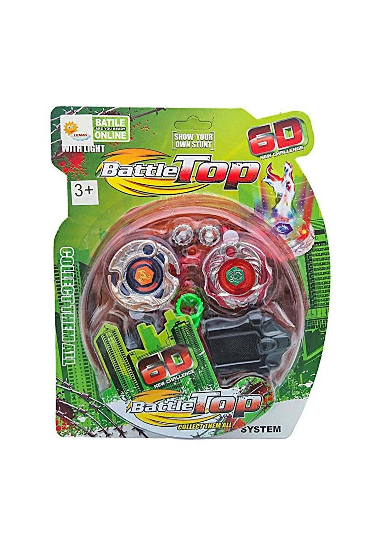 Kız Erkek Çocuk Oyuncak KARTELA SAHALI 2 Lİ BEYBLADE -DMN Kız Erkek Çocuk Oyuncak Eğitici Oyuncaklar