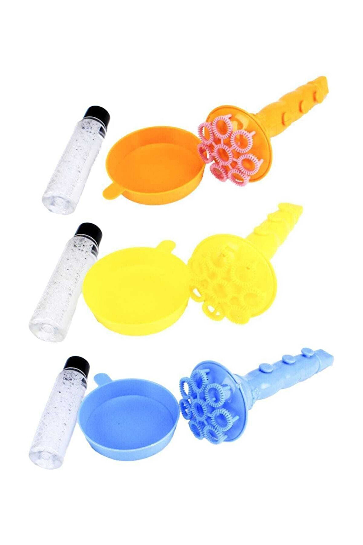 Kız Erkek Çocuk Eğlenceli Oyuncaklar 1Adet Borazan Köpük Üflemeli Baloncuk Karışık Renk