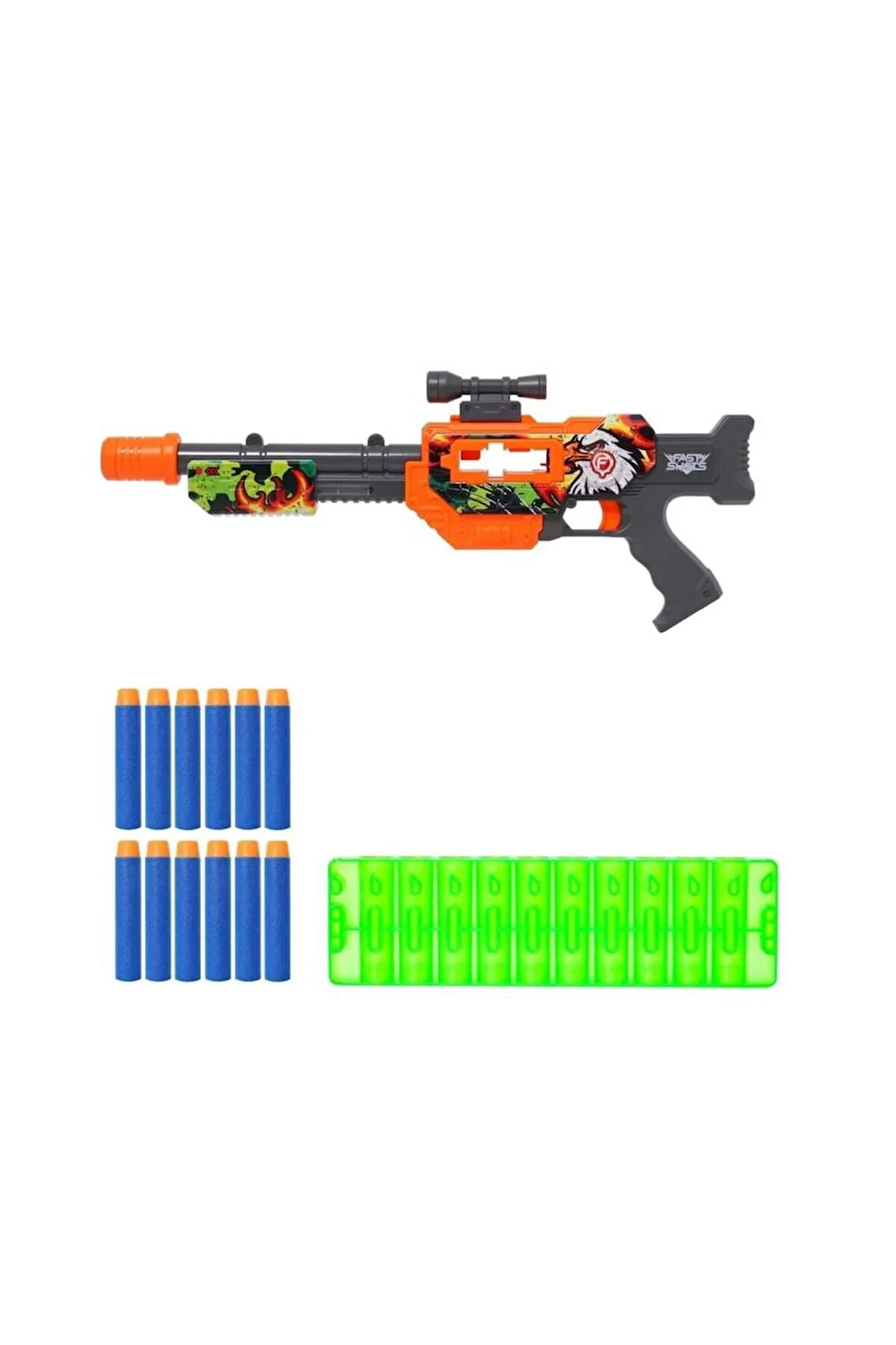 Çocuk Bebek Oyuncakları FAST SHOTS EXTREM DART ATAN TABANCA -MGA Kız Erkek Çocuk Oyuncak Eğitici Oyu