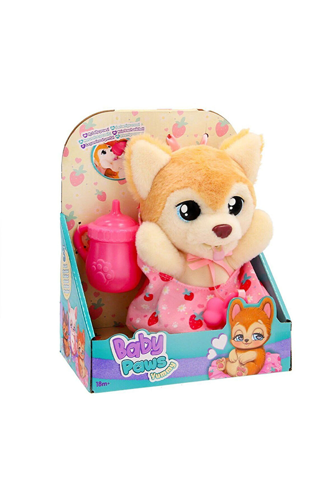 Kız Erkek Çocuk Oyuncak BAW03300 Baby Paws Yummy Shiba Inu 18cm Peluş Kız Erkek Çocuk Oyuncak Eğitic