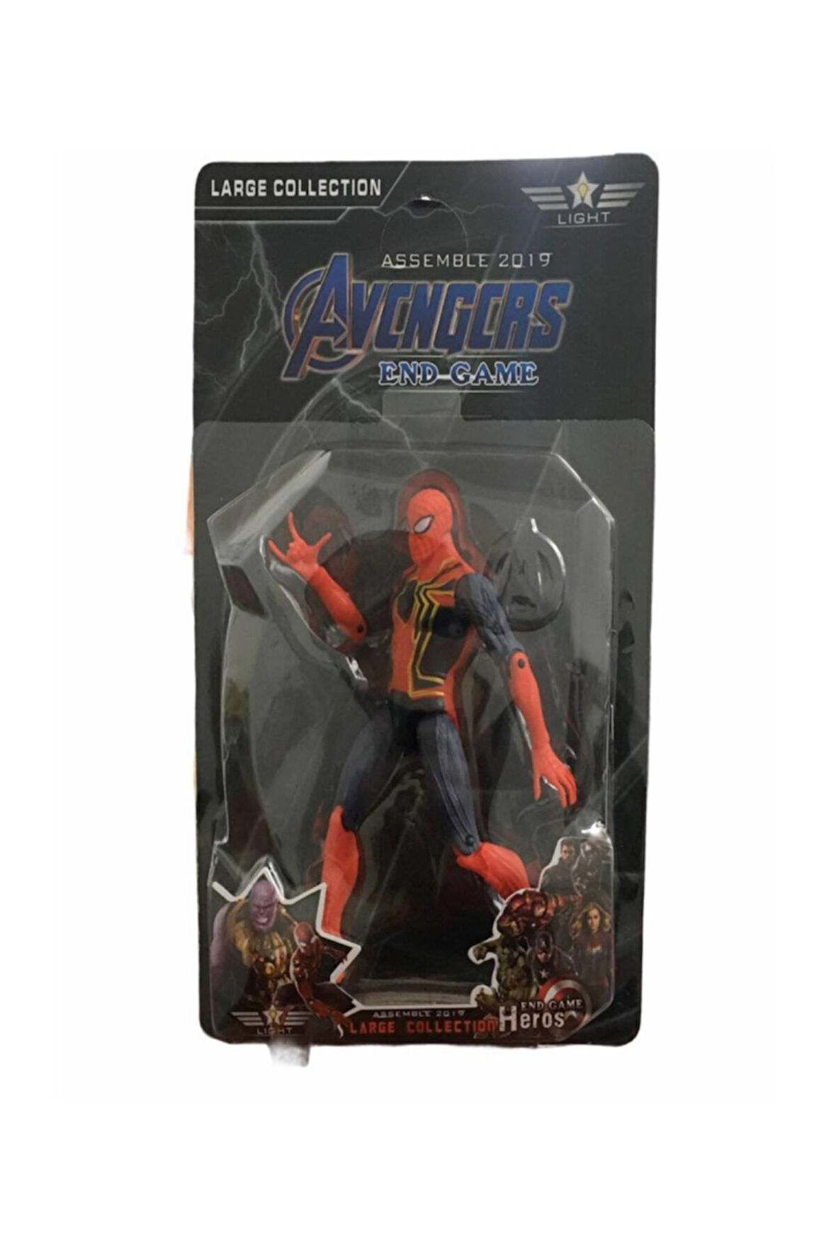 Kız Erkek Çocuk Eğlenceli Oyuncaklar Avengers Işıklı Oyuncak Karakter 18cm