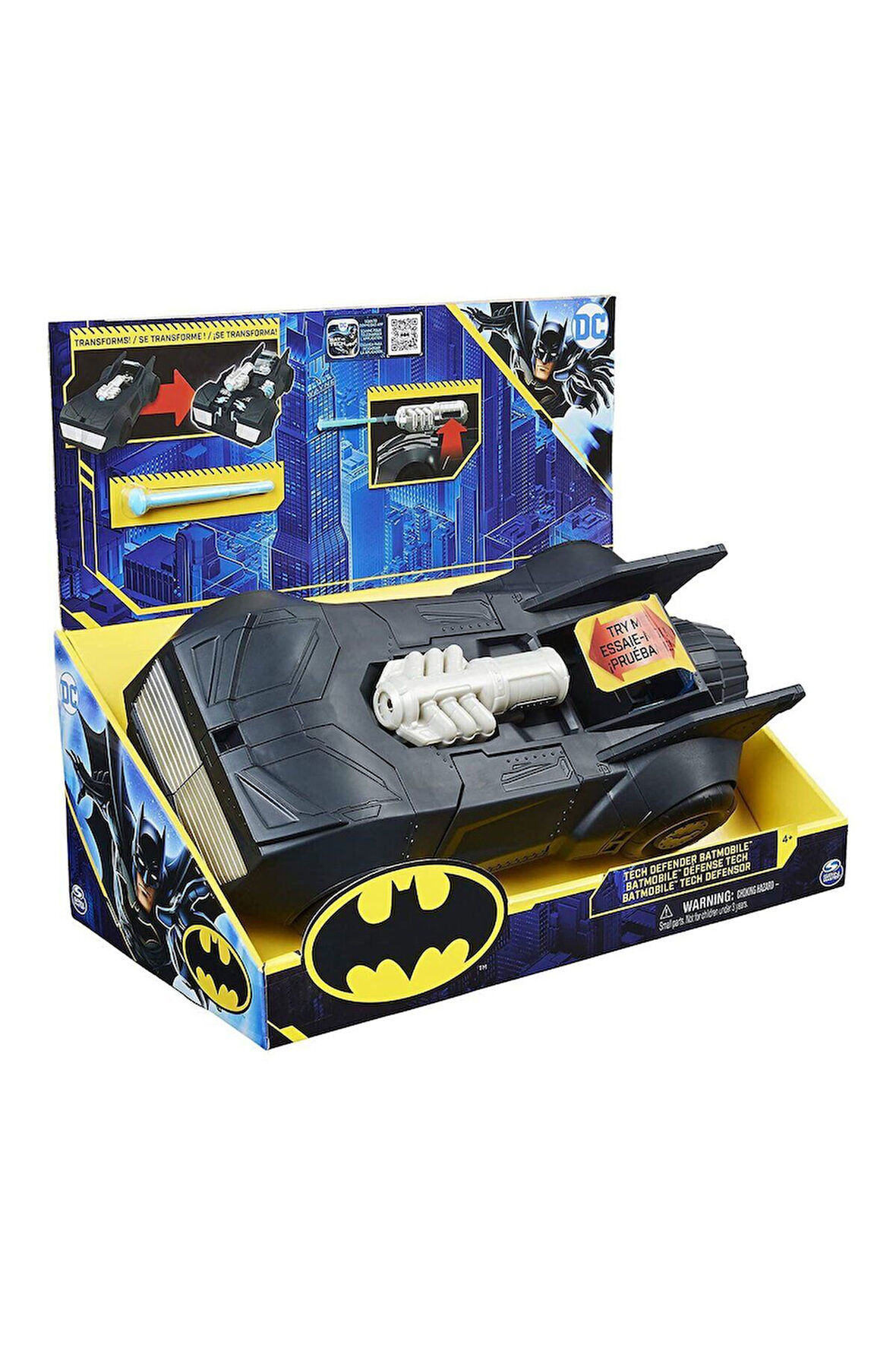 Kız Erkek Çocuk Oyuncak 037676 Comics Tech Defender Batmobil -Spinmaster Kız Erkek Çocuk Oyuncak Eği