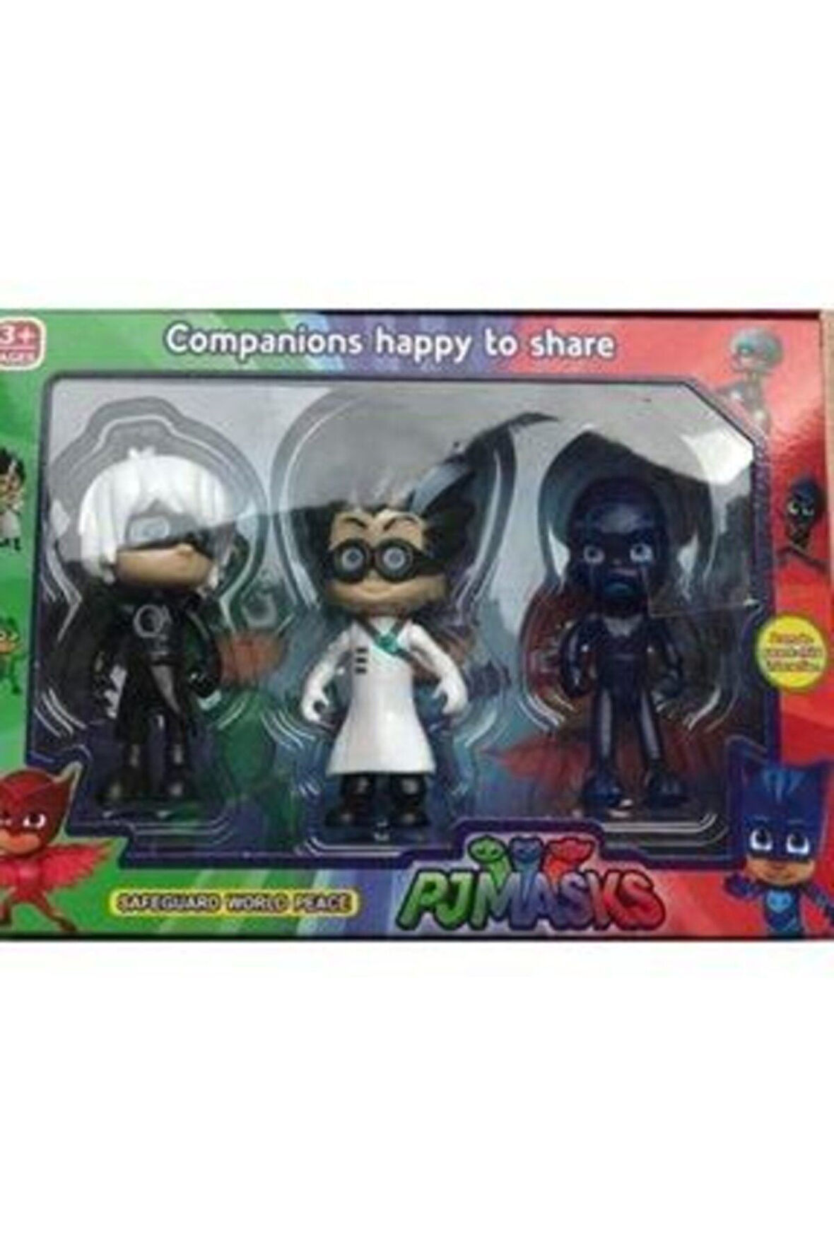 Kız Erkek Çocuk Eğlenceli Oyuncaklar Pj Maskelıler 3'lü