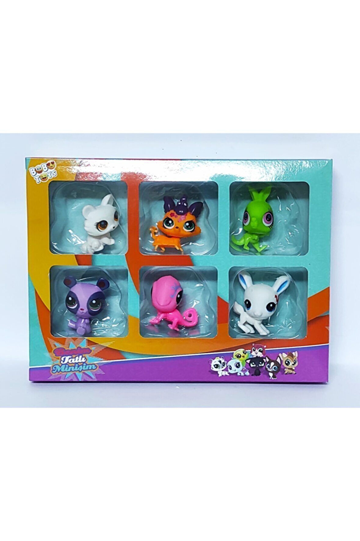 Kız Erkek Çocuk Eğlenceli Oyuncaklar Benim Tatlı Minişim 6'lı Set Figür Oyuncak Minişler