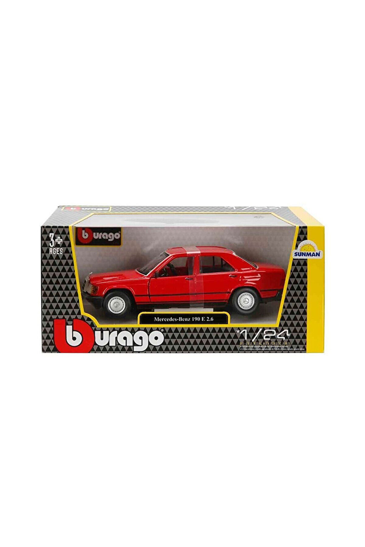 Kız Erkek Çocuk Oyuncak 1021103 1:24 Mercedes Benz 1987 190 E Model Araba Kız Erkek Çocuk Oyuncak Eğ