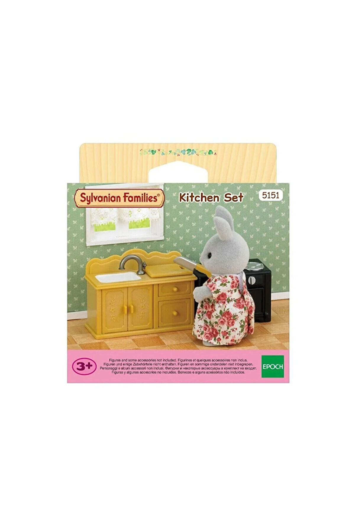 Çocuk Oyuncakları 5151 Sylvanian Families Mutfak Lavabo Seti (figürler dahil değildir) +3 yaş Kız Er