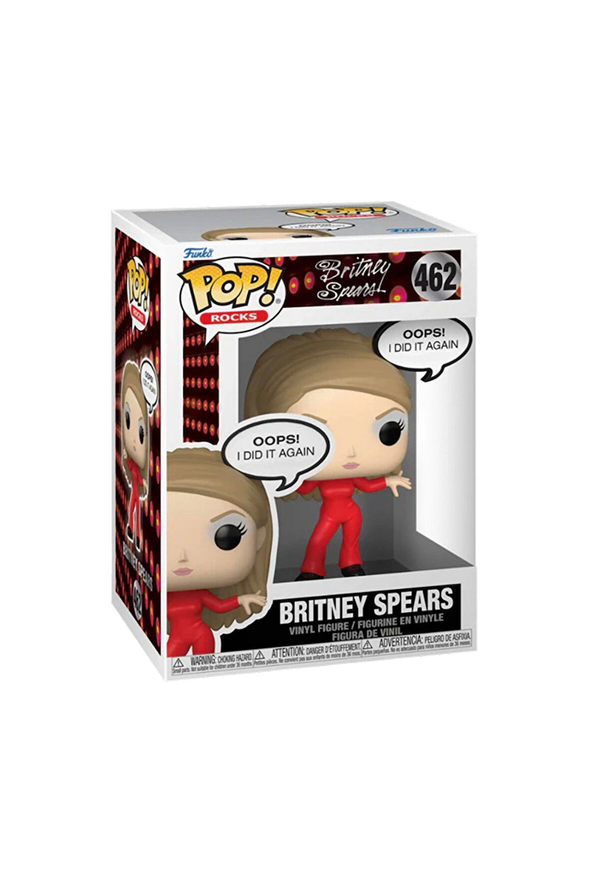 Kız Erkek Çocuk Oyuncak Funko POP Rocks Sayings: Britney Spears - Oops, I Did it Again Kız Erkek Çoc