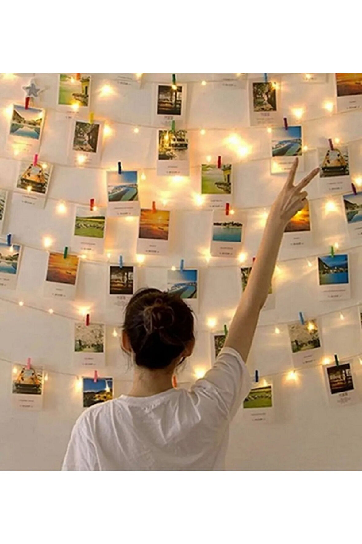 Kız Erkek Çocuk Eğlenceli Oyuncaklar Peri Led Işık 10 Metre (sarı) dekoratif Peri Led Günışı