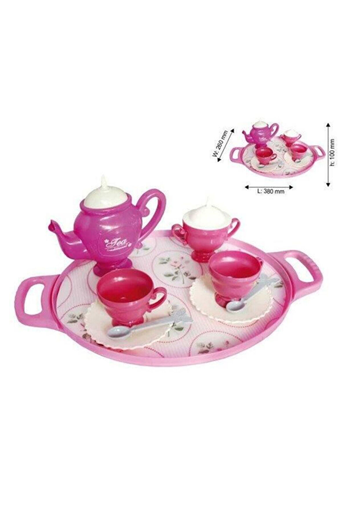 Kız Erkek Çocuk Oyuncak TEPSİLİ ÇAY SET Kız Erkek Çocuk Oyuncak Eğitici Oyuncaklar