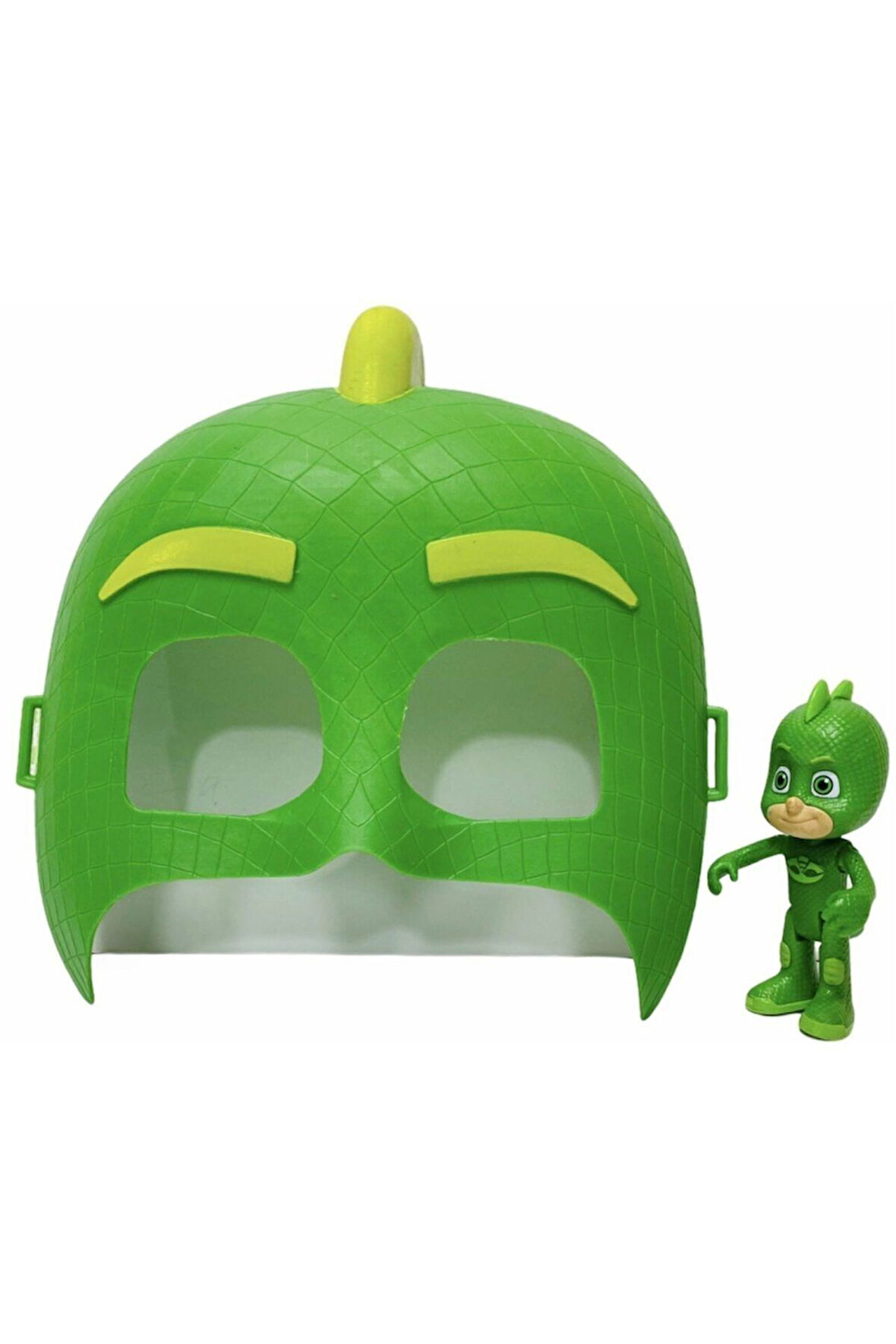 Kız Erkek Çocuk Eğlenceli Oyuncaklar S Pija Maskeliler Gekko Maske ve Figür Set Oyuncak 2 li