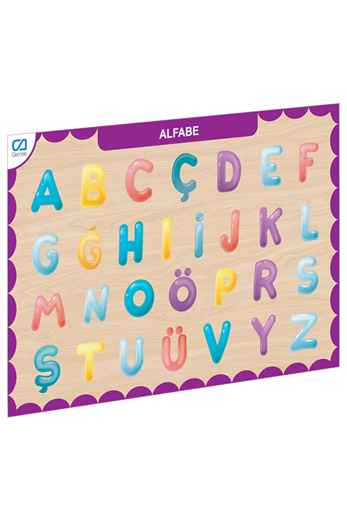 Kız Erkek Çocuk Oyuncak CAAHS-3208 CA GAMES AHŞAP ALFABE BUL-TAK Kız Erkek Çocuk Oyuncak Eğitici Oyu