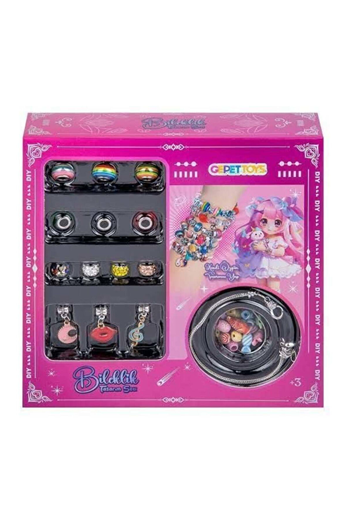 Kız Erkek Çocuk Oyuncak 955-5 TAKI TASARIM SETİ Kız Erkek Çocuk Oyuncak Eğitici Oyuncaklar