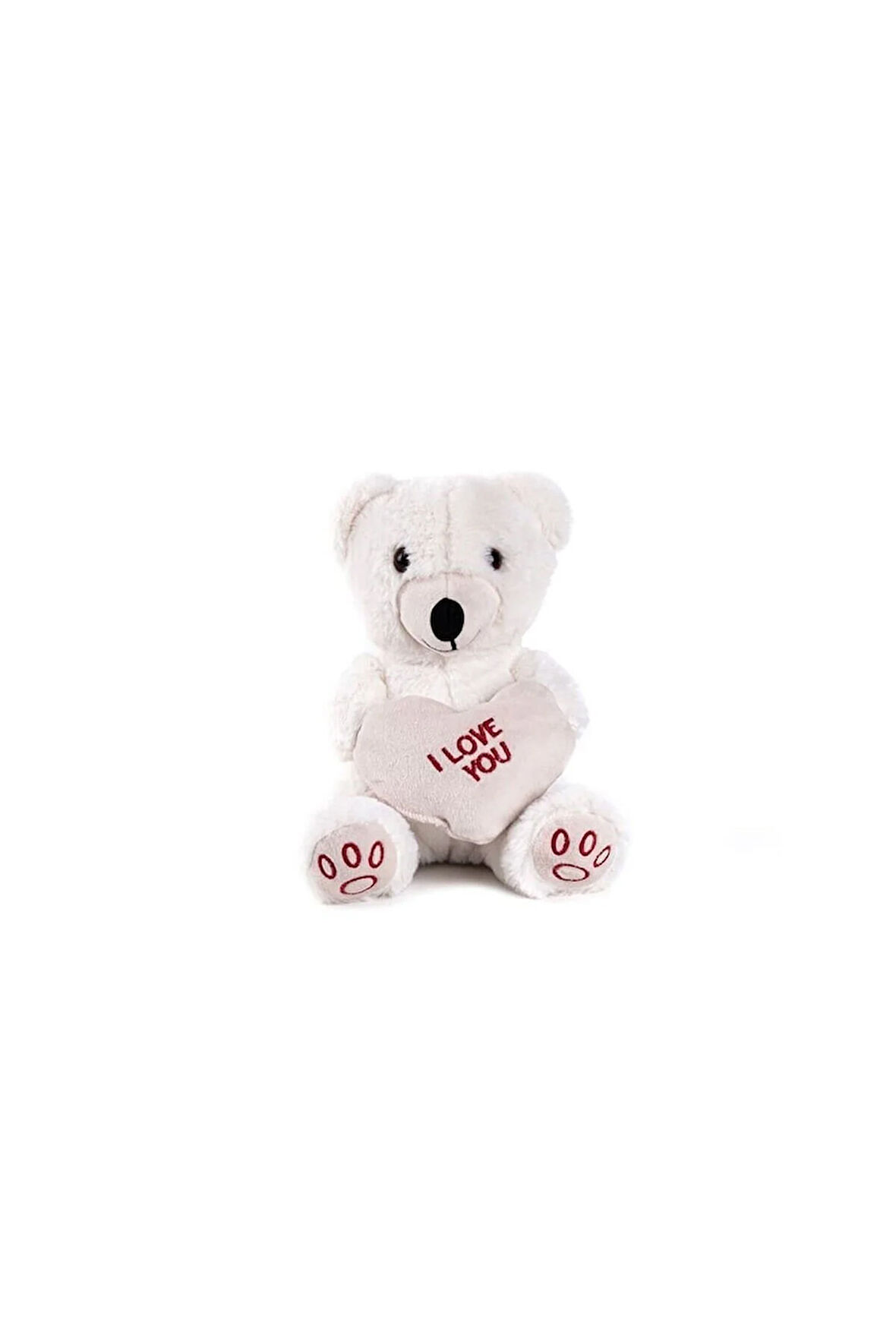 Çocuk Bebek Oyuncakları 5520 50cm BEYAZ KALPLİ AYICIK Kız Erkek Çocuk Oyuncak Eğitici Oyuncaklar