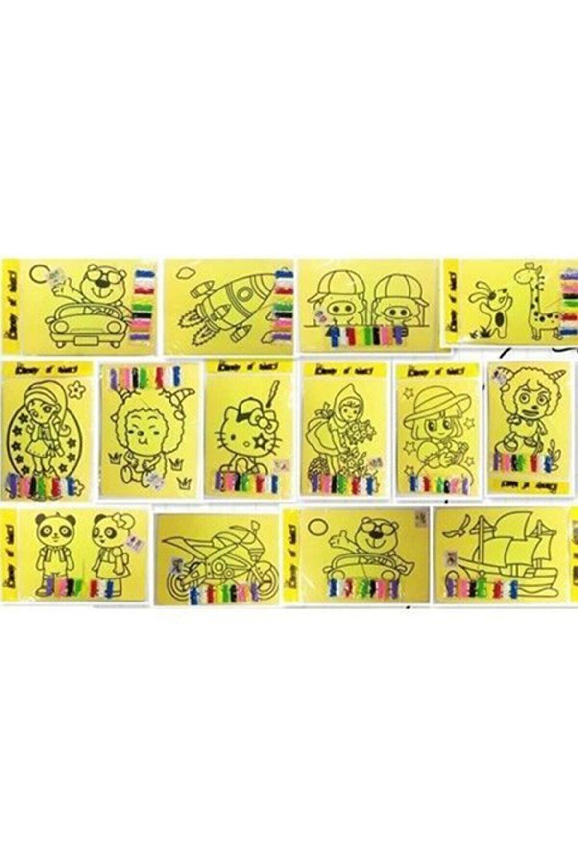 Kız Erkek Çocuk Eğlenceli Oyuncaklar Kum Boyama 1Adet