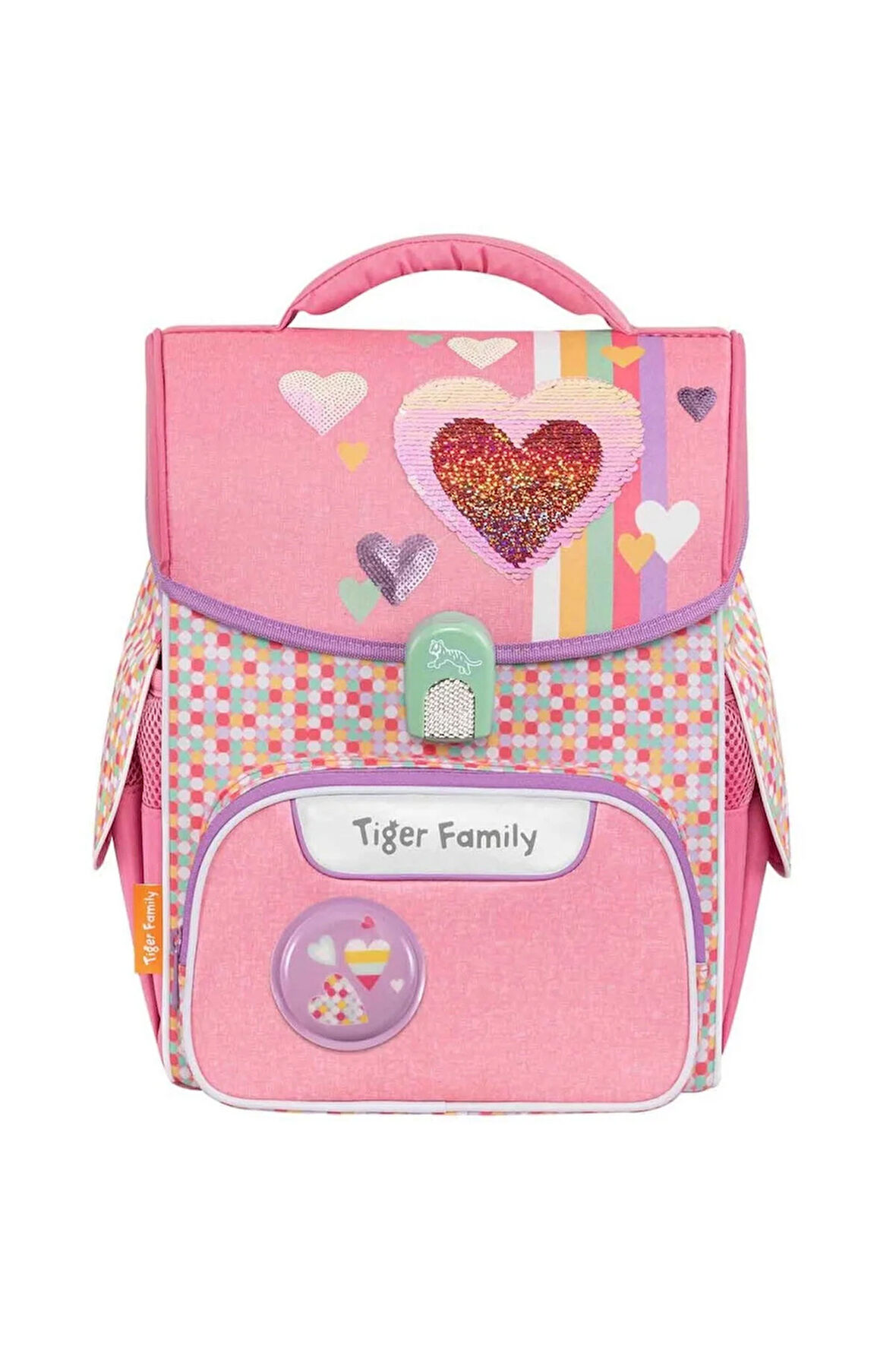 Çocuk Bebek Oyuncakları Kalp Desenli Pembe Okul Çantası Kız Erkek Çocuk Oyuncak Eğitici Oyuncaklar