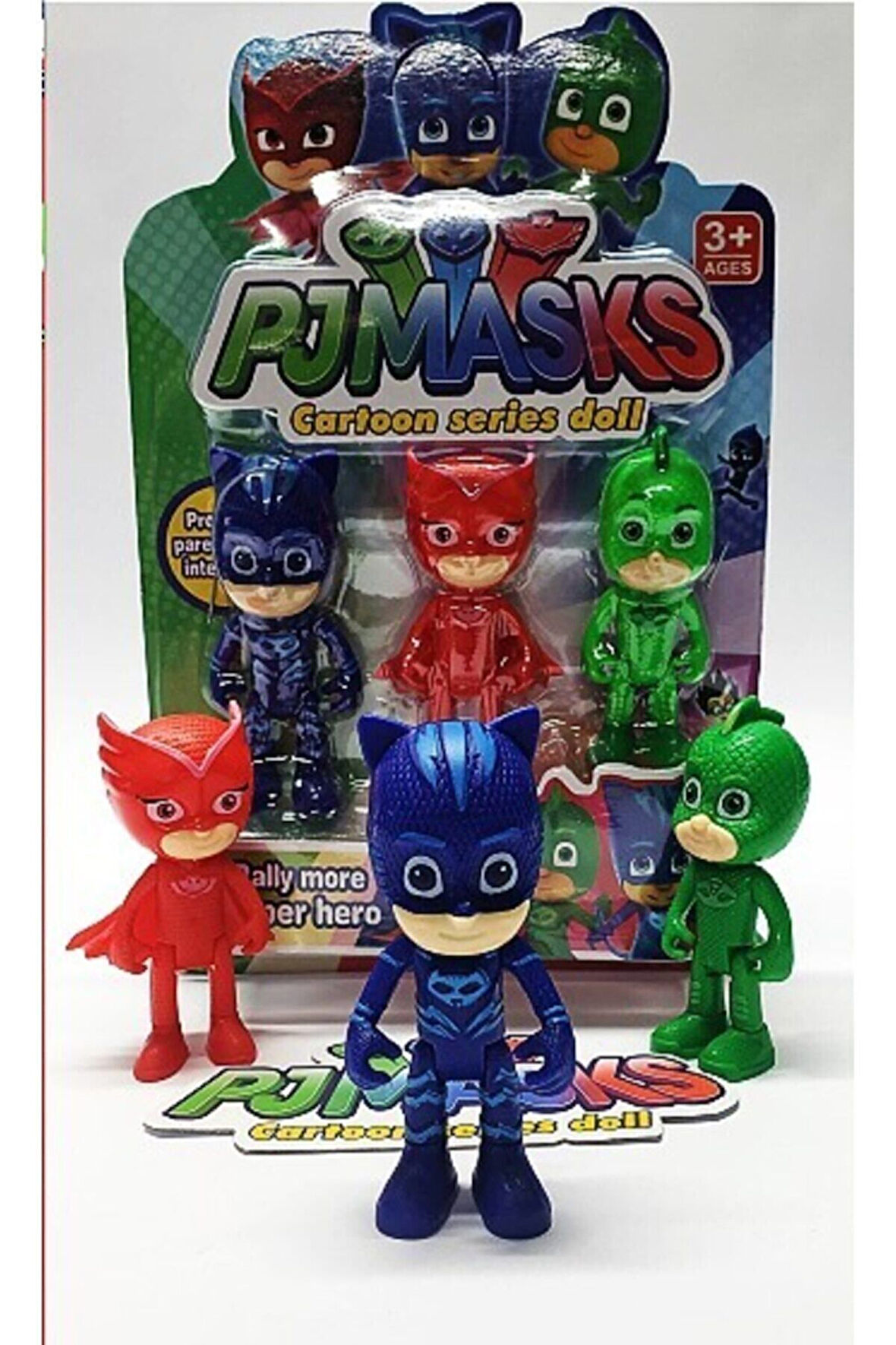 Kız Erkek Çocuk Eğlenceli Oyuncaklar Maskeli Kahramanlar Kedi Çocuk Kertenkele Çocuk Ve Baykuş Kız