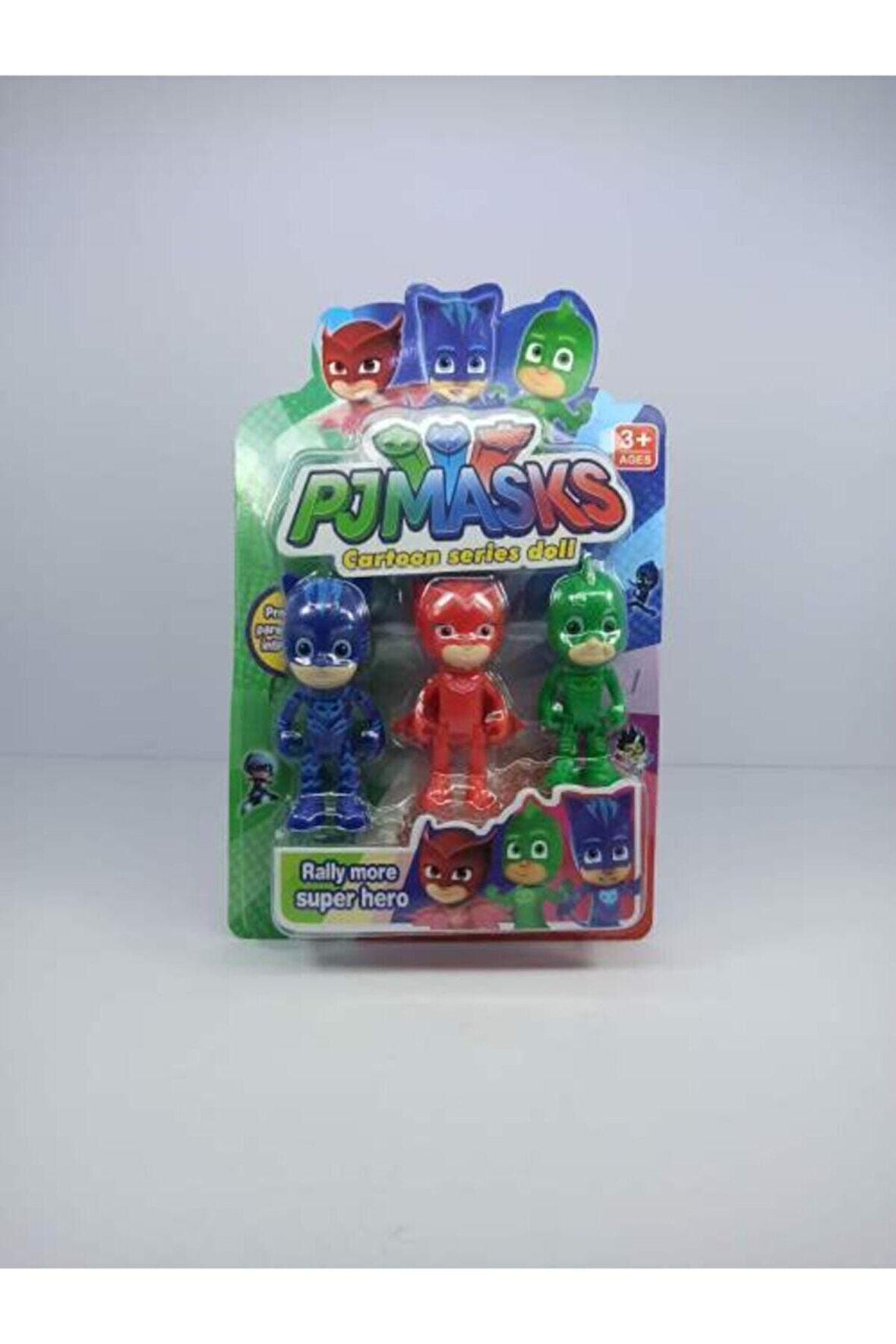 Kız Erkek Çocuk Eğlenceli Oyuncaklar Pj Masks 3'lü Pj Maskeliler 3'lü Figür