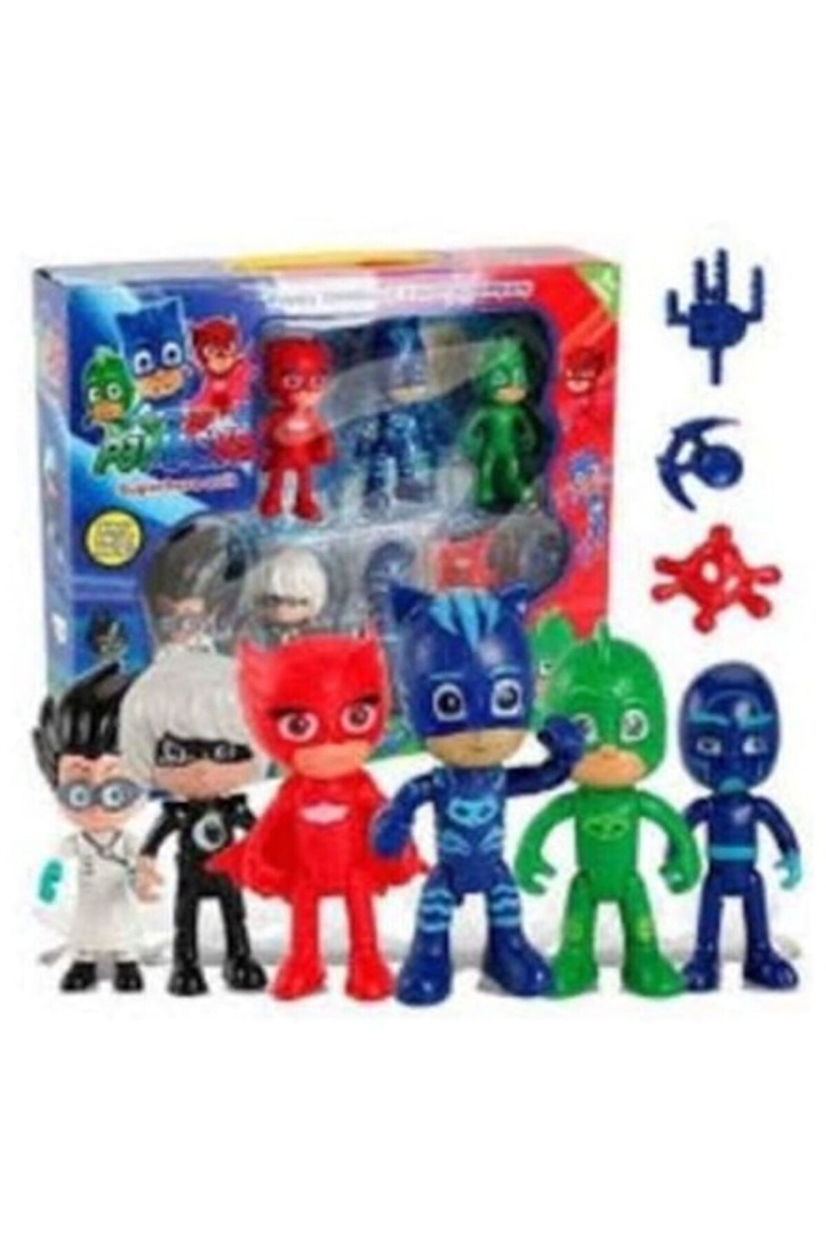 Kız Erkek Çocuk Eğlenceli Oyuncaklar 6lı -pj Masks - Pjamaskeliler Figür-kutulu Set