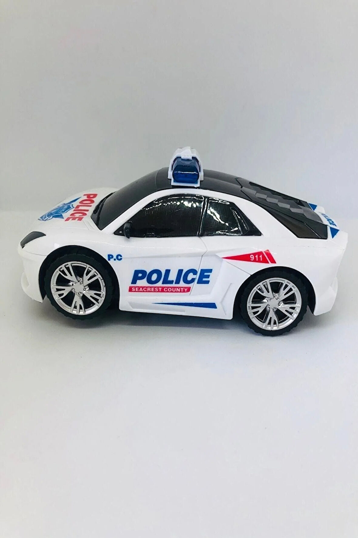 Kız Erkek Çocuk Eğlenceli Oyuncaklar Sesli ve Işıklı Force Polis Arabası 18Cm