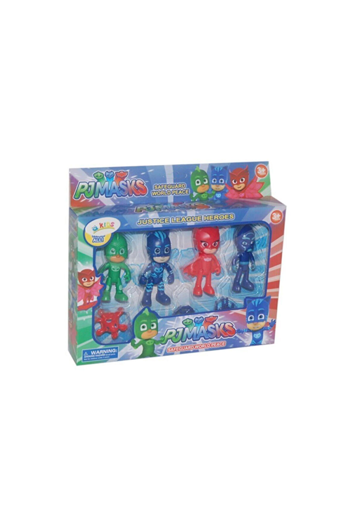 Kız Erkek Çocuk Eğlenceli Oyuncaklar 3368 Pjmasks Pijimaskeliler Aksiyon Figür Oyuncak Seti Dörtlü