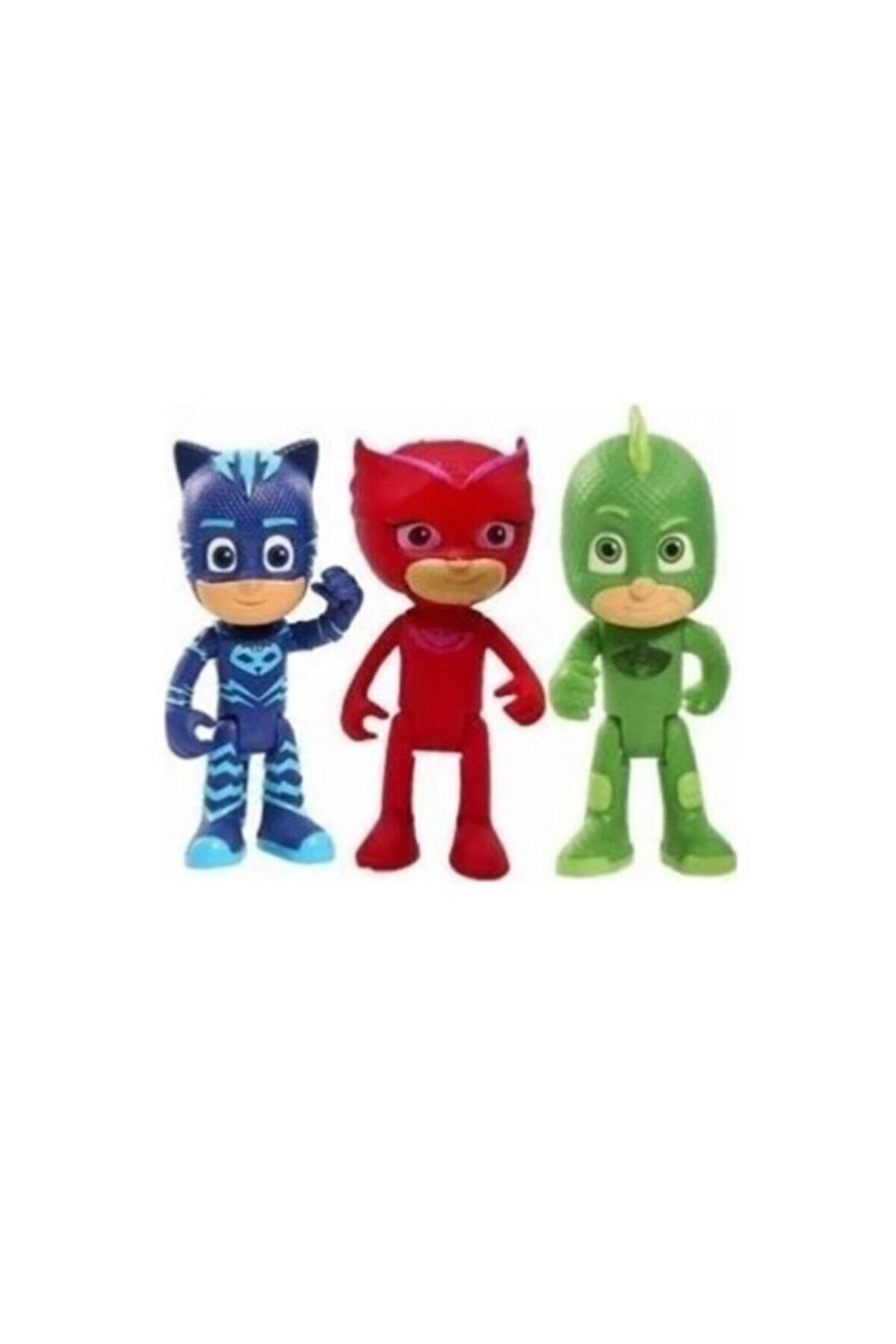 Kız Erkek Çocuk Eğlenceli Oyuncaklar Pjmasks 3 Lü Figür Set Pijama Maskeli Oyuncak Pijamaskeliler