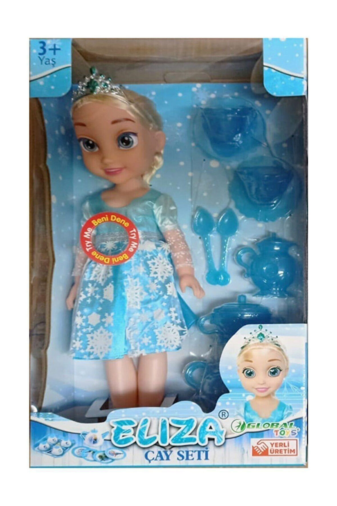 Kız Erkek Çocuk Eğlenceli Oyuncaklar Eliza Bebek Çay Setli