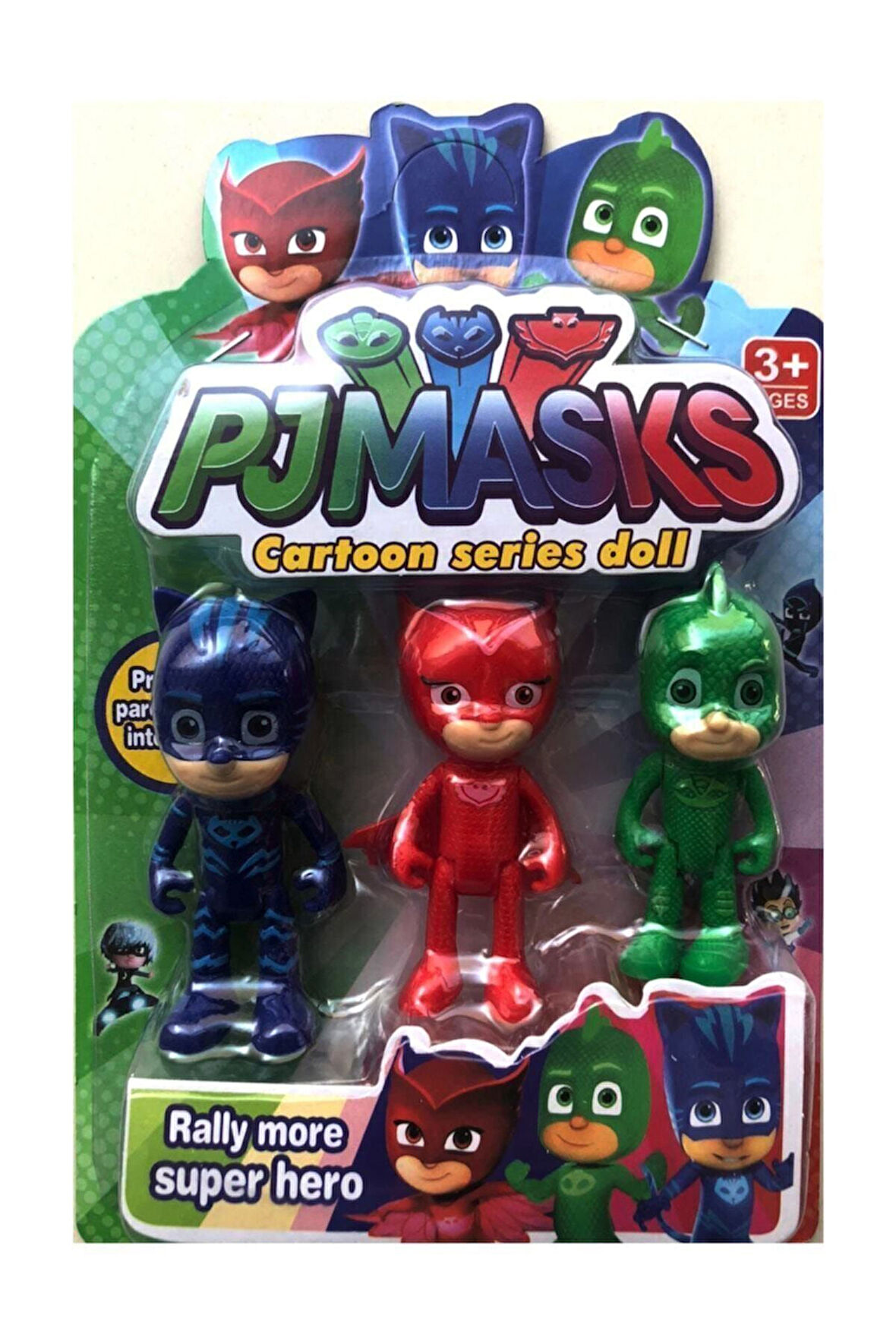 Kız Erkek Çocuk Eğlenceli Oyuncaklar 3 Lü Figür Seti