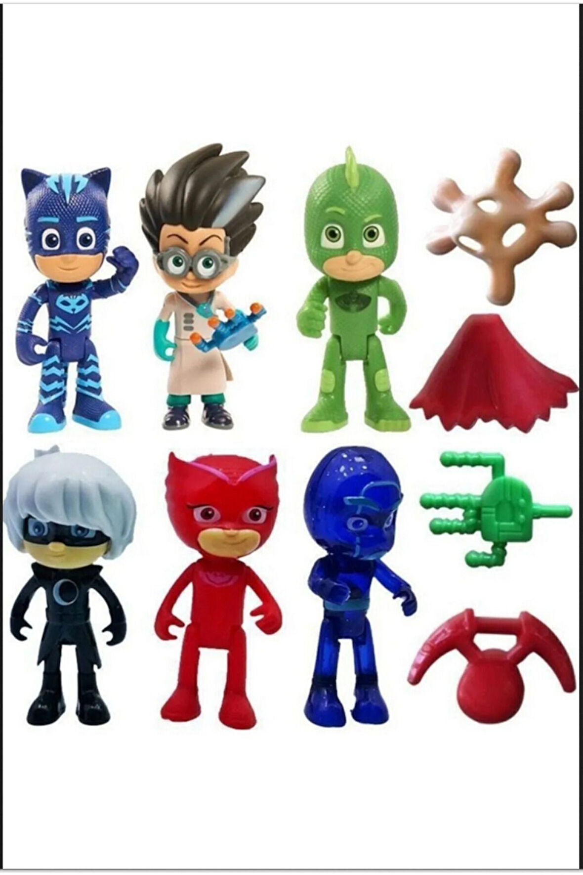 Kız Erkek Çocuk Eğlenceli Oyuncaklar Pijamaskeliler Pjmasks Figür Oyuncakları 10 Lu Set Eğitici Oyun