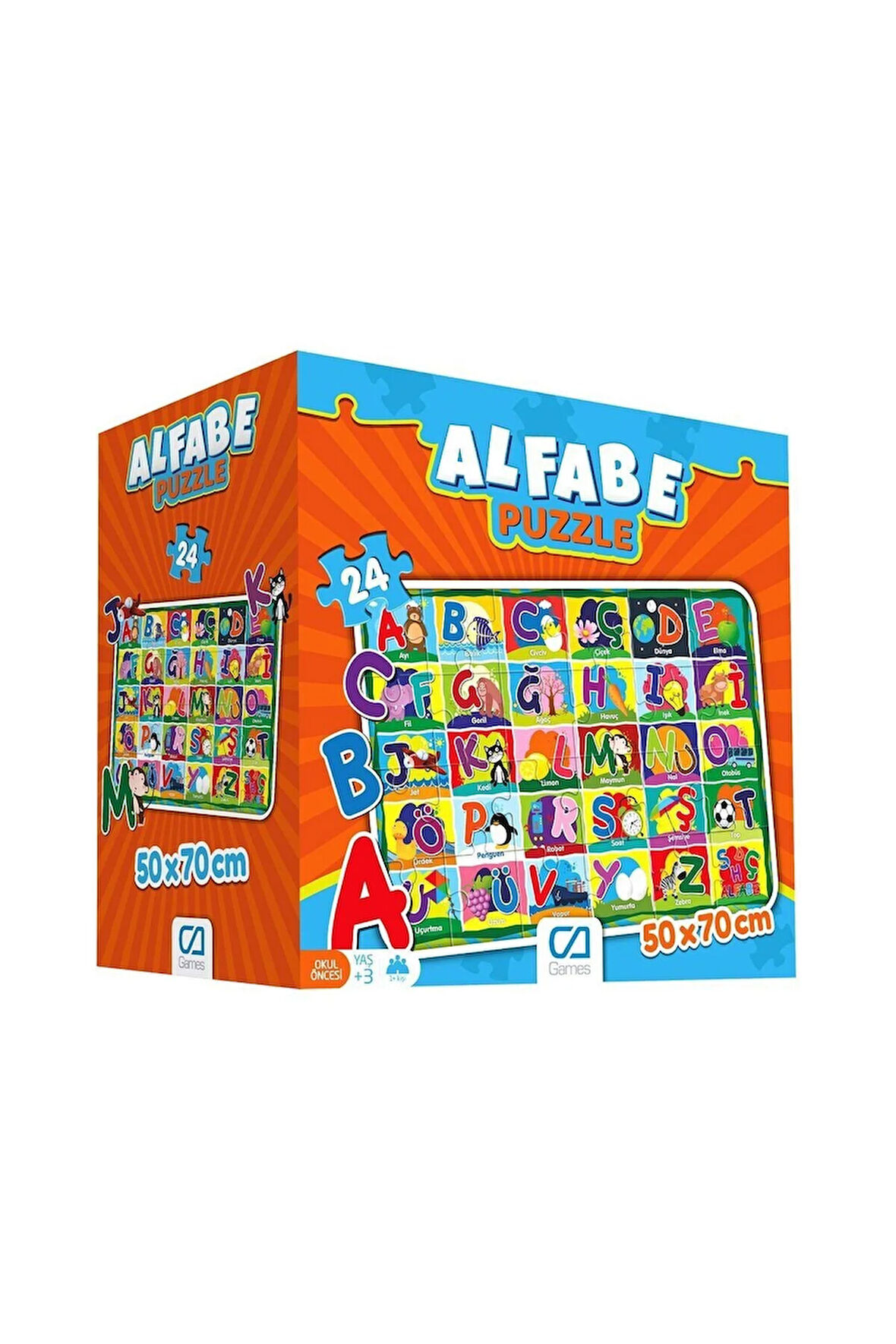 Kız Erkek Çocuk Oyuncak 5027 Alfabe Yer Puzzle -CA Games Kız Erkek Çocuk Oyuncak Eğitici Oyuncaklar