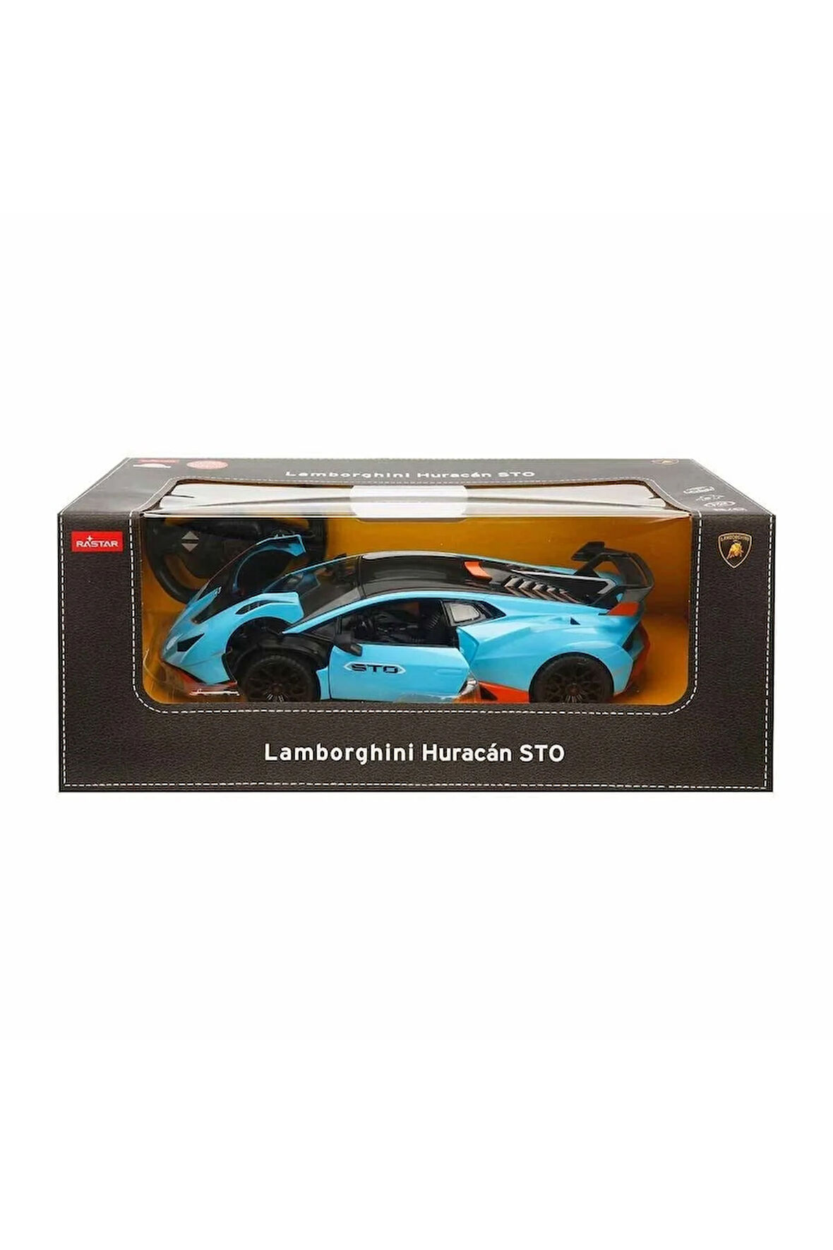 Kız Erkek Çocuk Oyuncak 98700 Lamborghini Huracan STO Işıklı Uzaktan Kumandalı Araba 1:14 -Sunman Kı