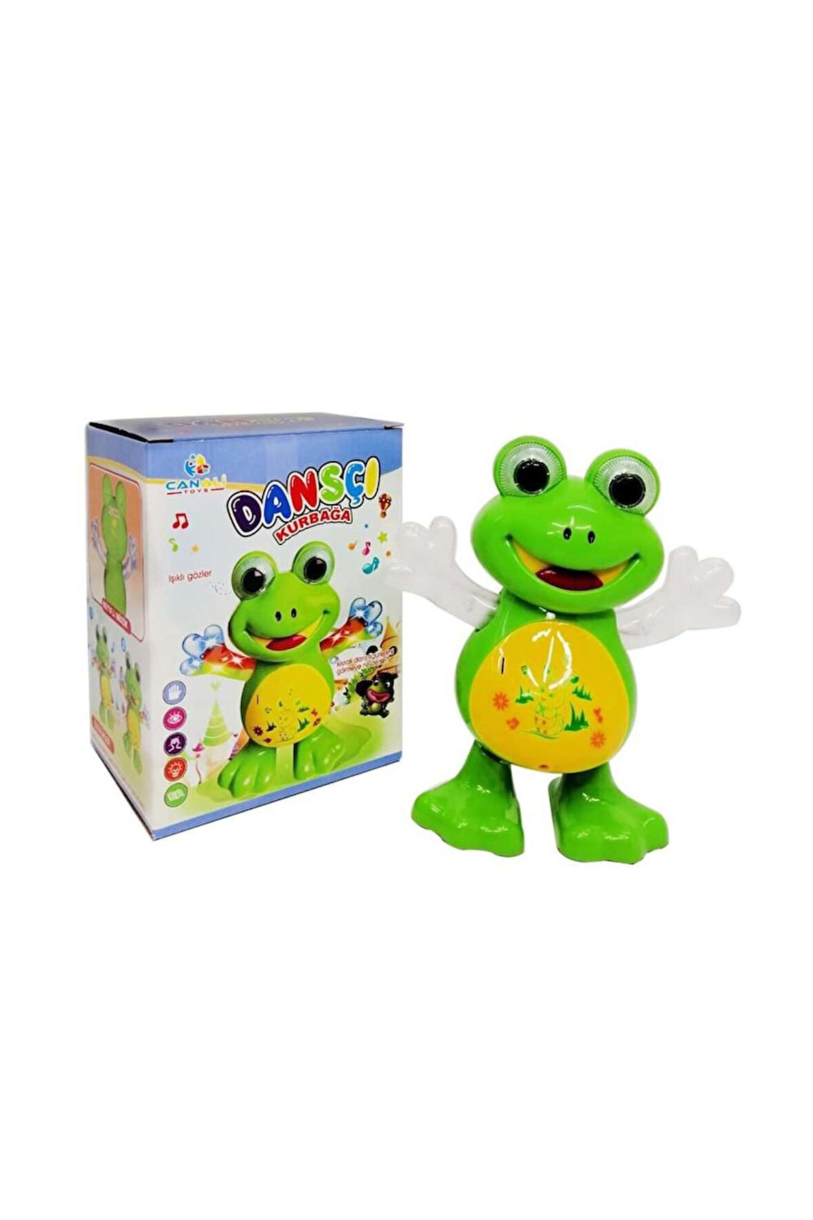 Kız Erkek Çocuk Oyuncak Pilli Işıklı Müzikli Danscı Kurbağa Oyuncak Kız Erkek Çocuk Oyuncak Eğitici