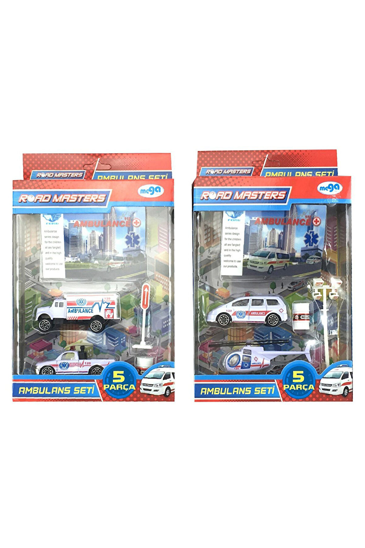 Kız Erkek Çocuk Oyuncak Pickup Lı Ambulans Seti JP9102 Kız Erkek Çocuk Oyuncak Eğitici Oyuncaklar