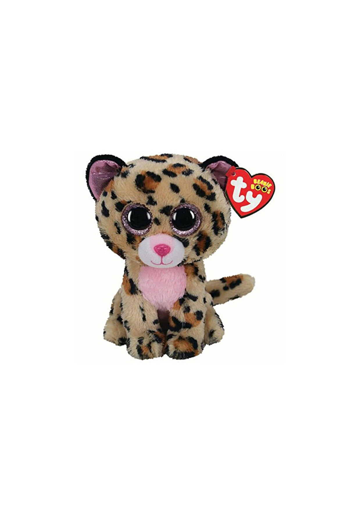 Kız Erkek Çocuk Oyuncak TY Beanie Boos Kahverengi Benekli Peluş Leopar Livvie 15cm Kız Erkek Çocuk O