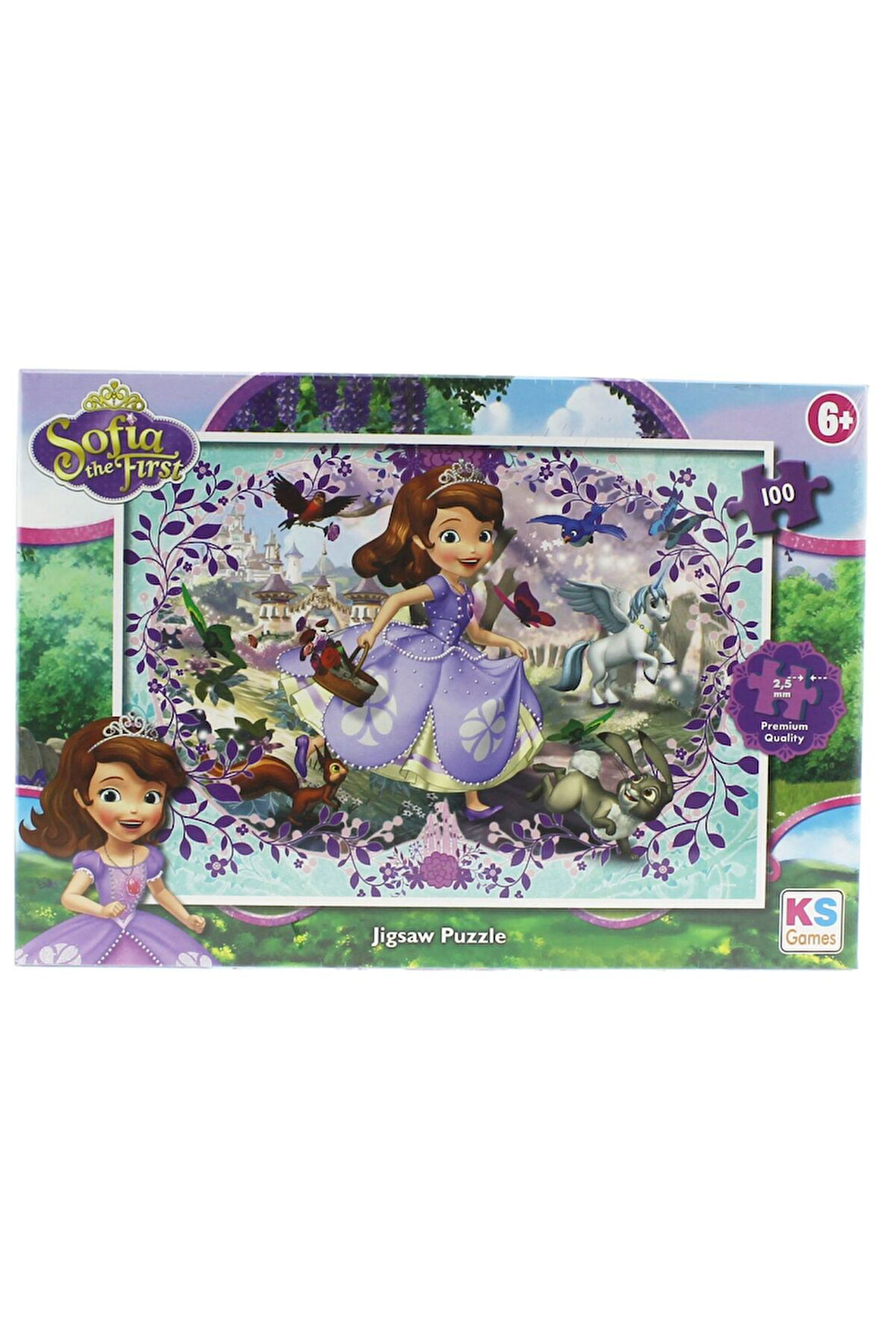 Kız Erkek Çocuk Oyuncak KS Puzzle 100 Parça Sofia Kız Erkek Çocuk Oyuncak Eğitici Oyuncaklar