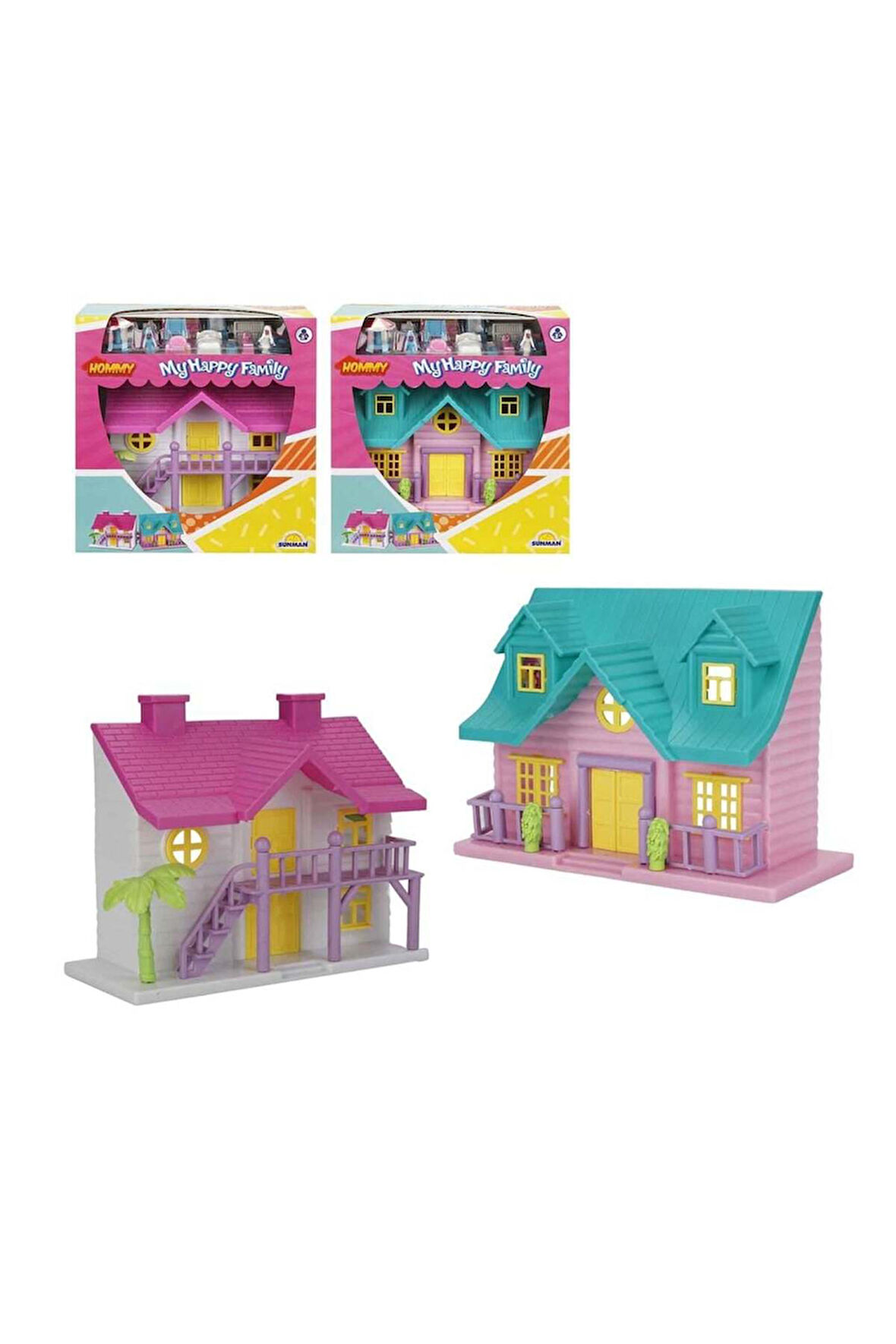 Kız Erkek Çocuk Oyuncak 2 Katlı Ev Oyun Seti -1adet Fiyatıdır - stokta olan gönderilir Kız Erkek Çoc