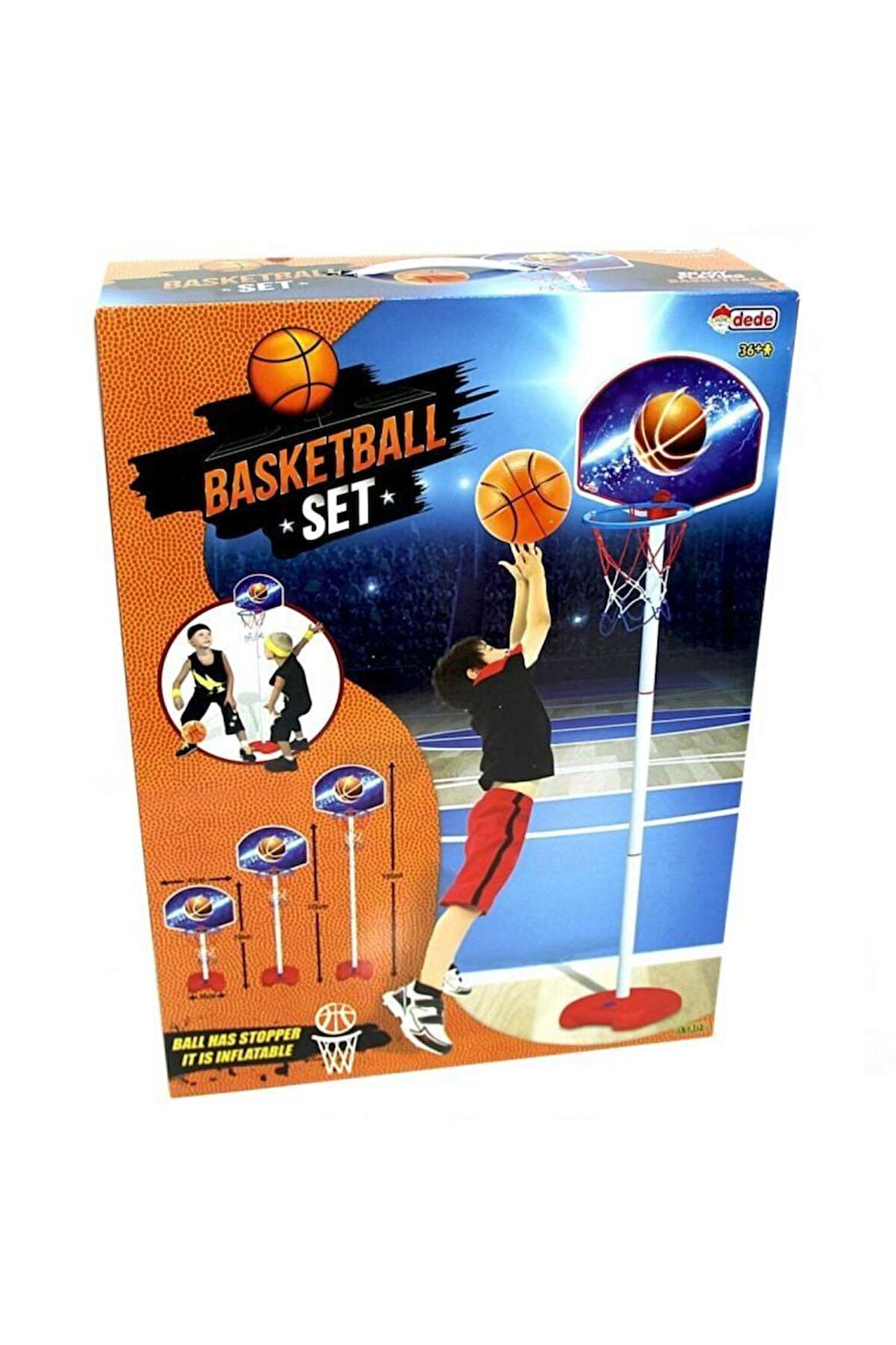 Kız Erkek Çocuk Oyuncak Dede Ayaklı Basketbol Seti Kız Erkek Çocuk Oyuncak Eğitici Oyuncaklar