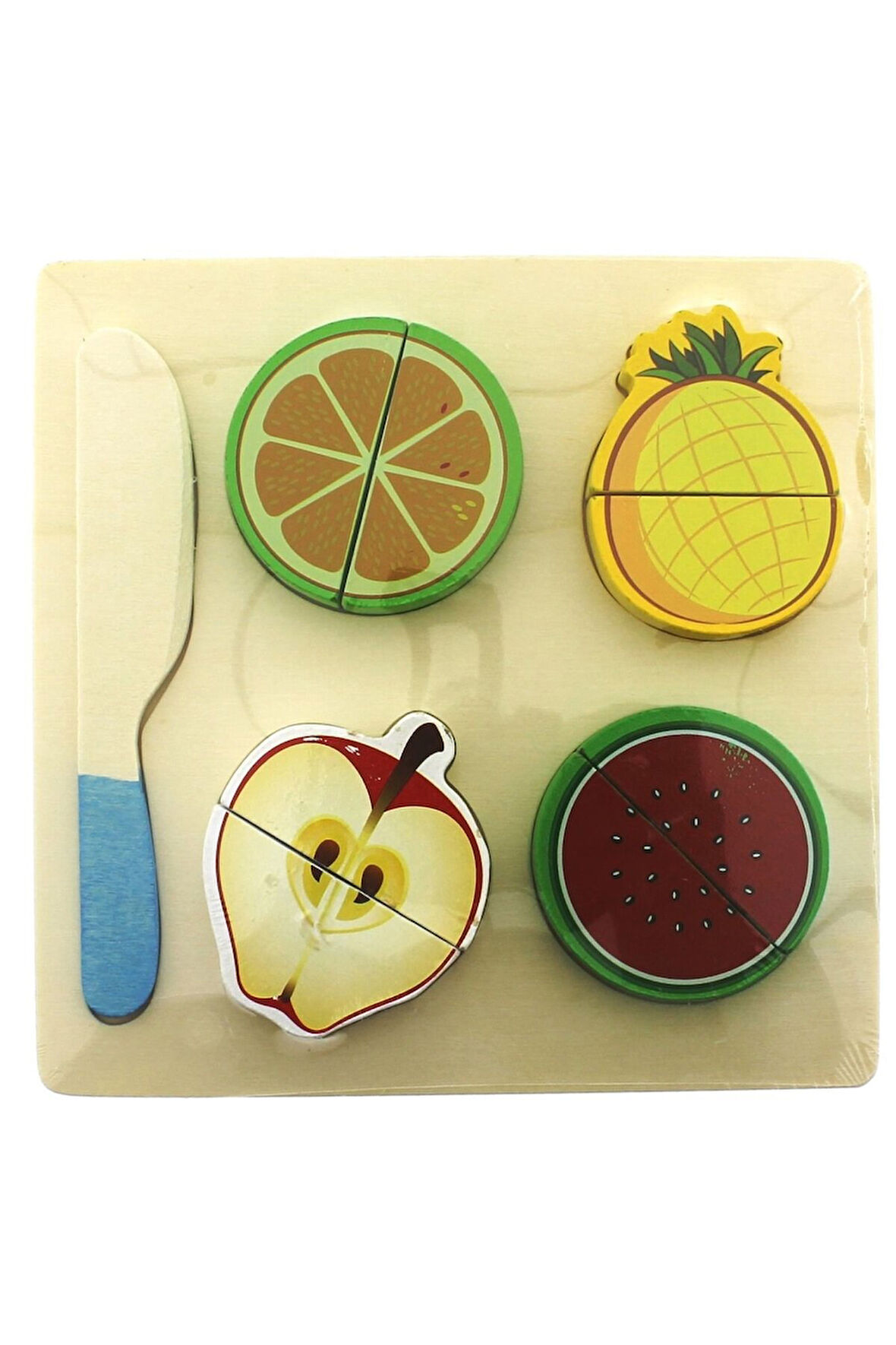 Kız Erkek Çocuk Oyuncak Ahşap Kesilebilir Meyveler Elma Karpuz ananas Mandalina Kız Erkek Çocuk Oyun