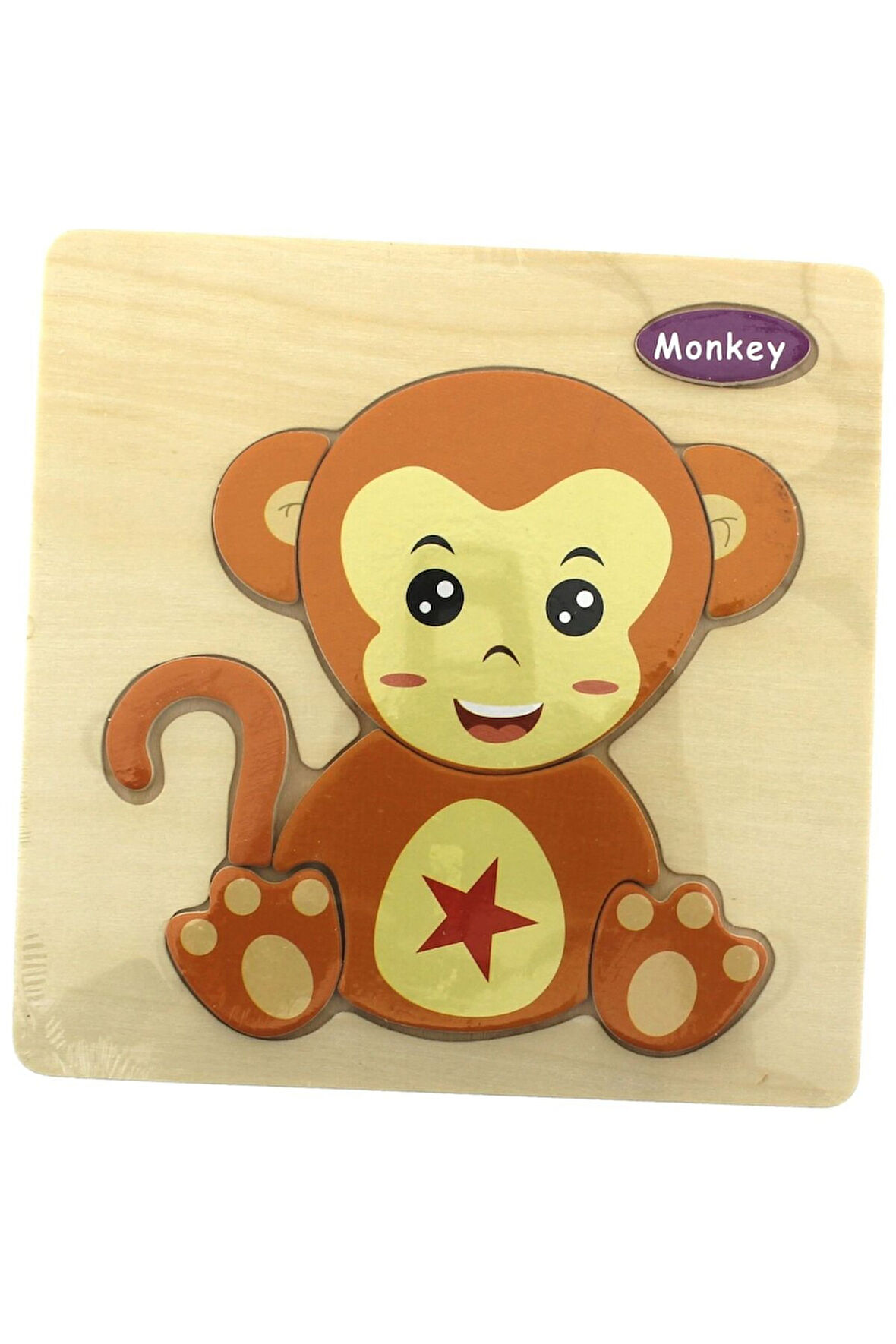 Kız Erkek Çocuk Oyuncak Maymun Ahşap Puzzle Kız Erkek Çocuk Oyuncak Eğitici Oyuncaklar