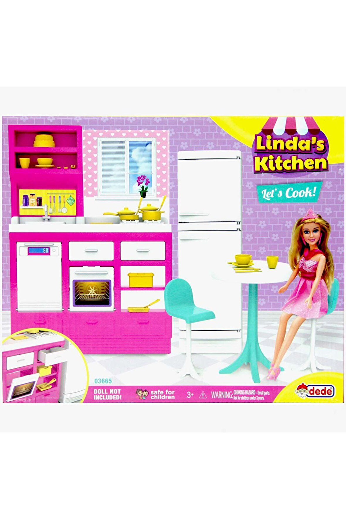 Kız Erkek Çocuk Oyuncak Linda'nın Mutfağı Oyun Seti Kız Erkek Çocuk Oyuncak Eğitici Oyuncaklar