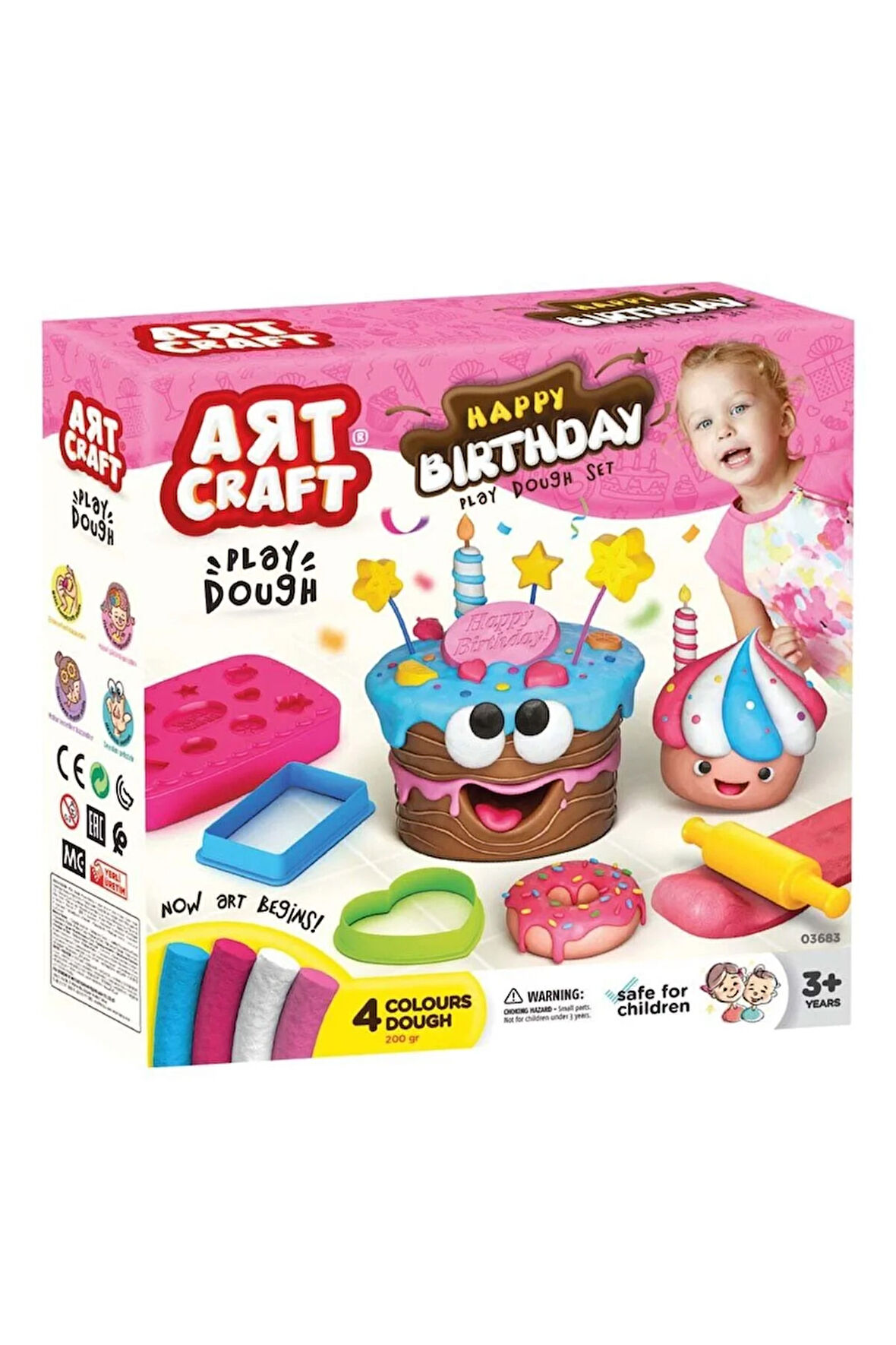 Kız Erkek Çocuk Oyuncak Art Craft Doğum Günü Oyun Hamuru Seti 10 Parça Kız Erkek Çocuk Oyuncak Eğiti